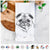 Rosie the Pug Tea Towel