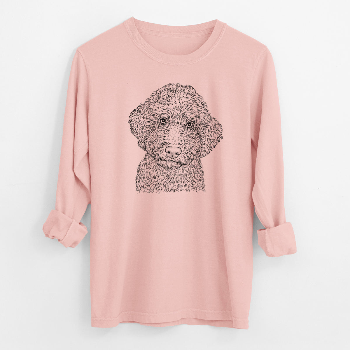 Bare Ross the Lagotto Romagnolo - Men's Heavyweight 100% Cotton Long Sleeve