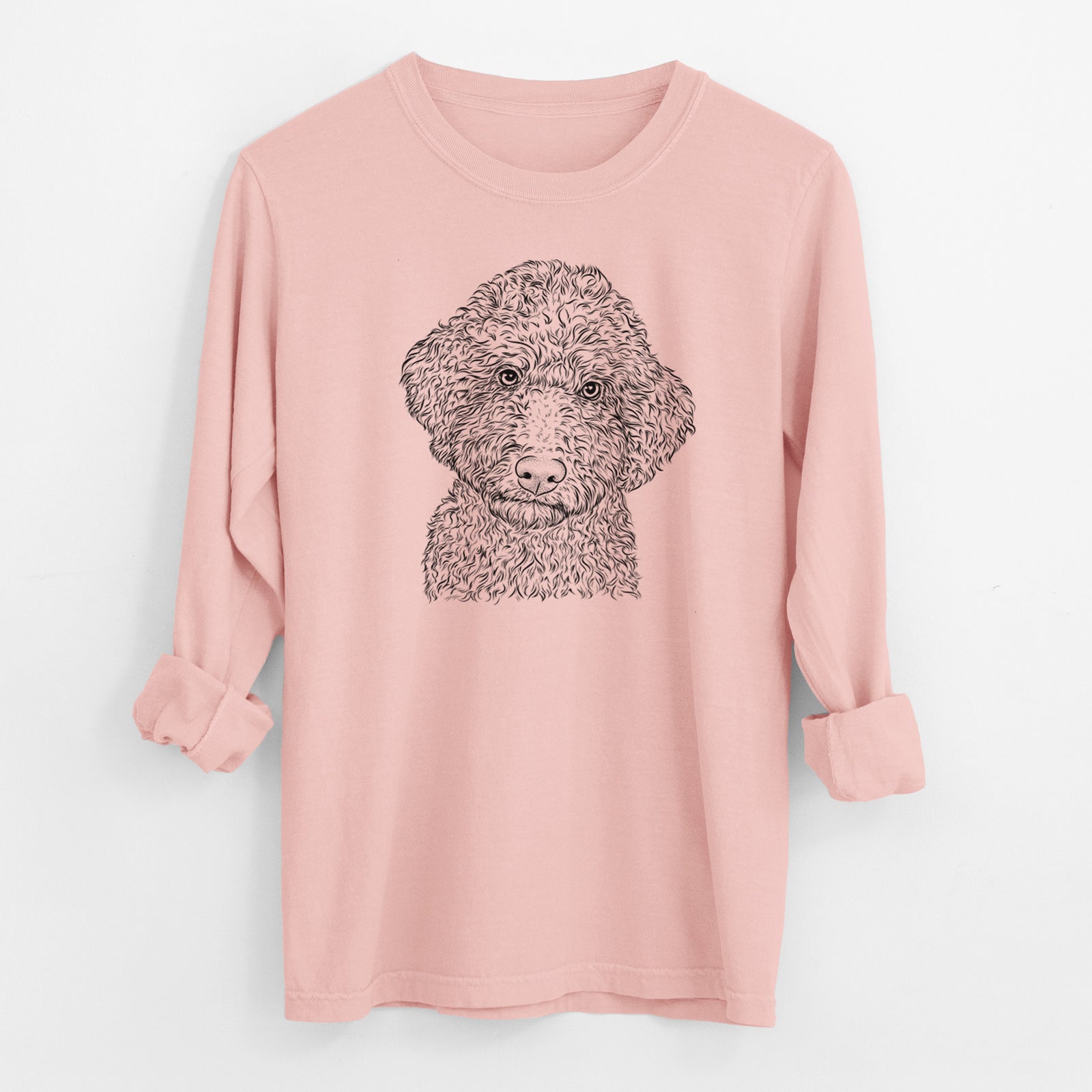 Bare Ross the Lagotto Romagnolo - Men's Heavyweight 100% Cotton Long Sleeve