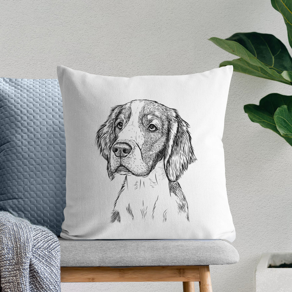 Roxy the Welsh Springer Spaniel - Throw Pillow Cover