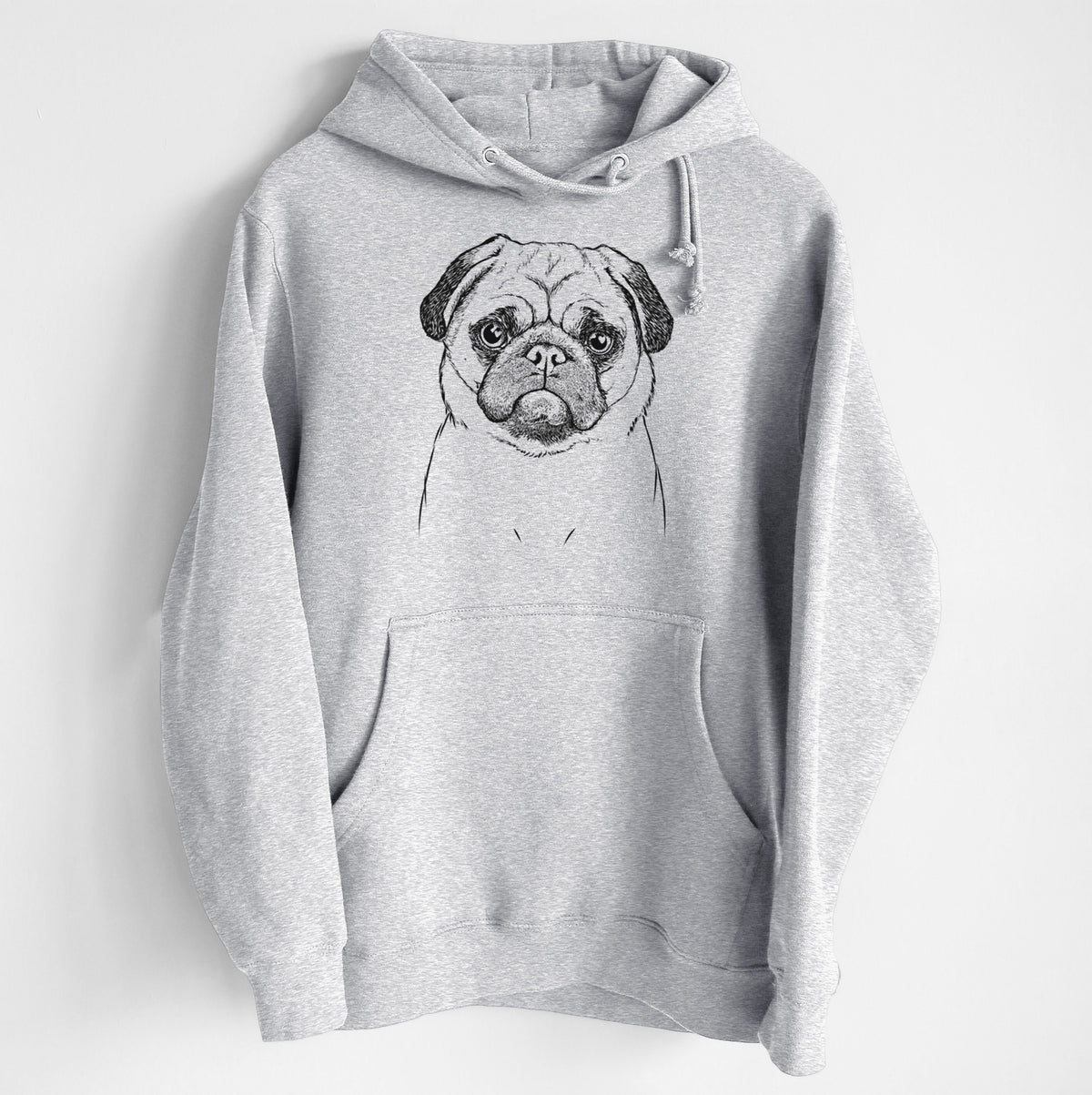 Ruby the Pug- Heavyweight Fleece Hoodie