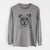 Bare Rufus the American Bulldog - Men's Heavyweight 100% Cotton Long Sleeve