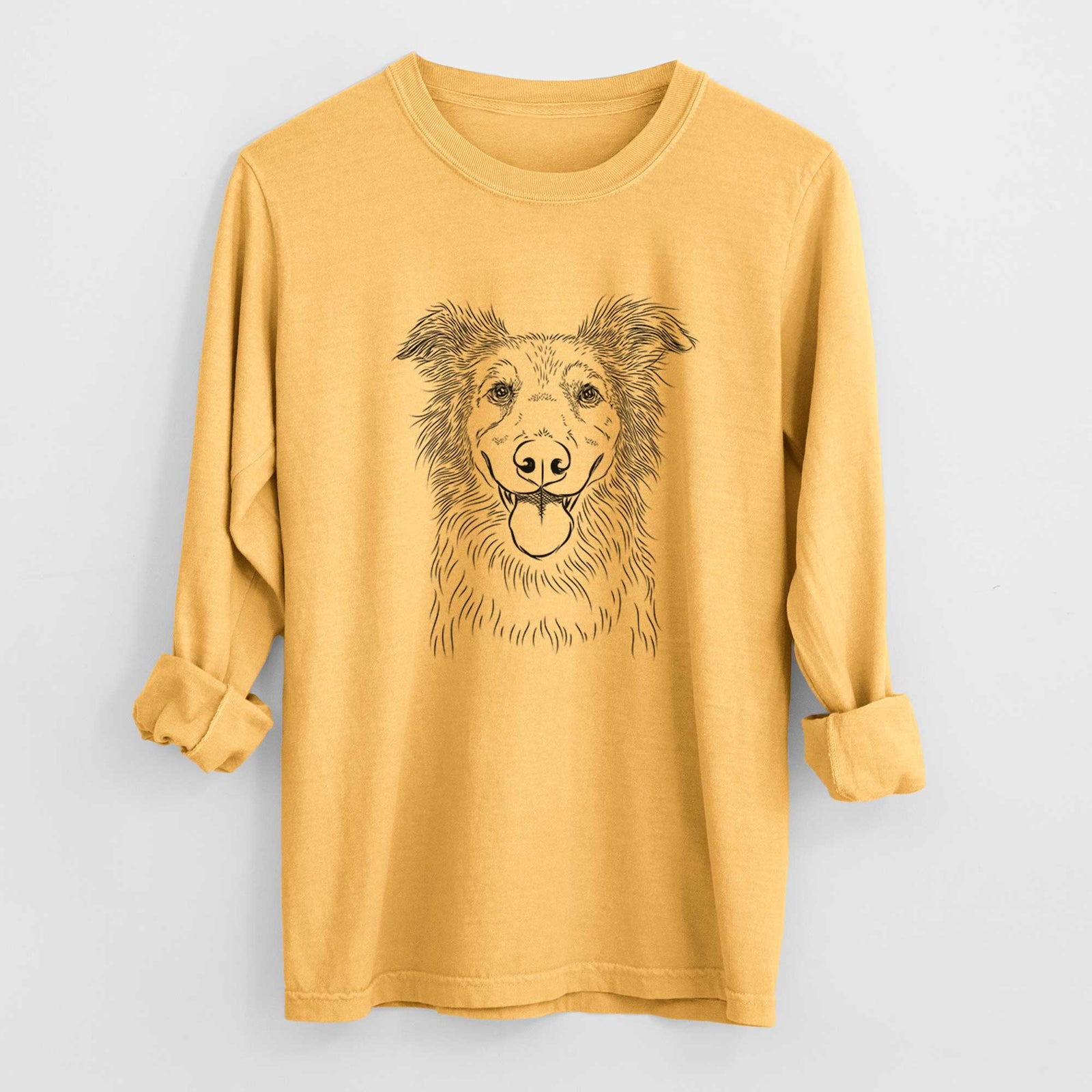 Bare Ruxtin the Mixed Breed - Men's Heavyweight 100% Cotton Long Sleeve