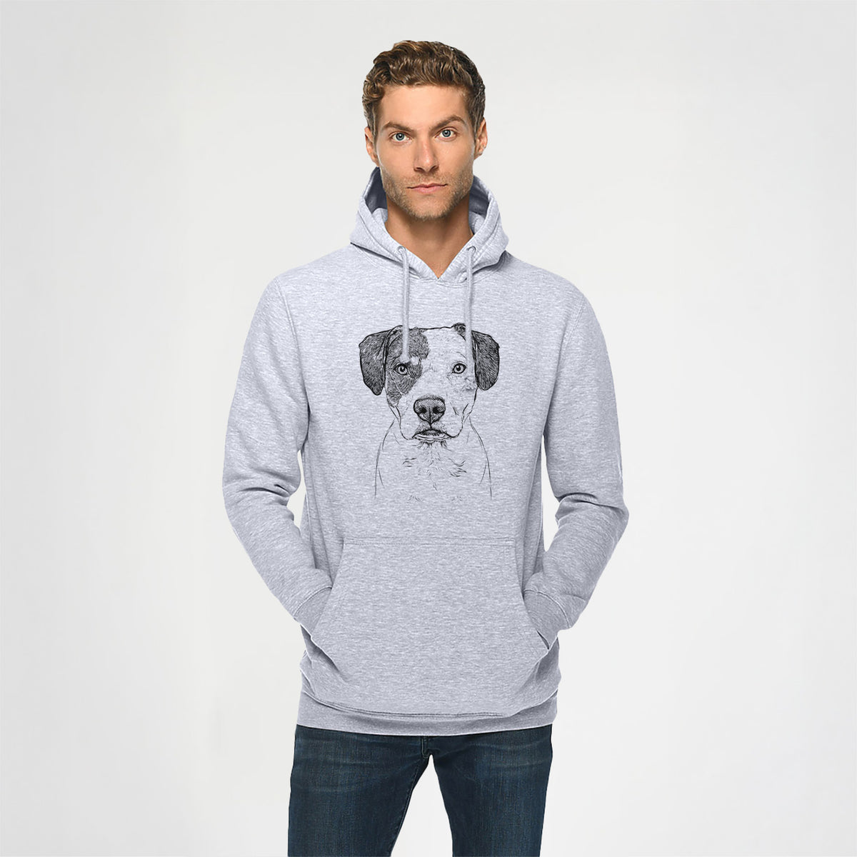 Ryleigh the Beagle Pitbull Mix- Heavyweight Fleece Hoodie