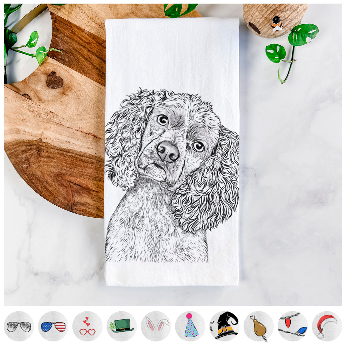 Sadie the Cocker Spaniel Tea Towel