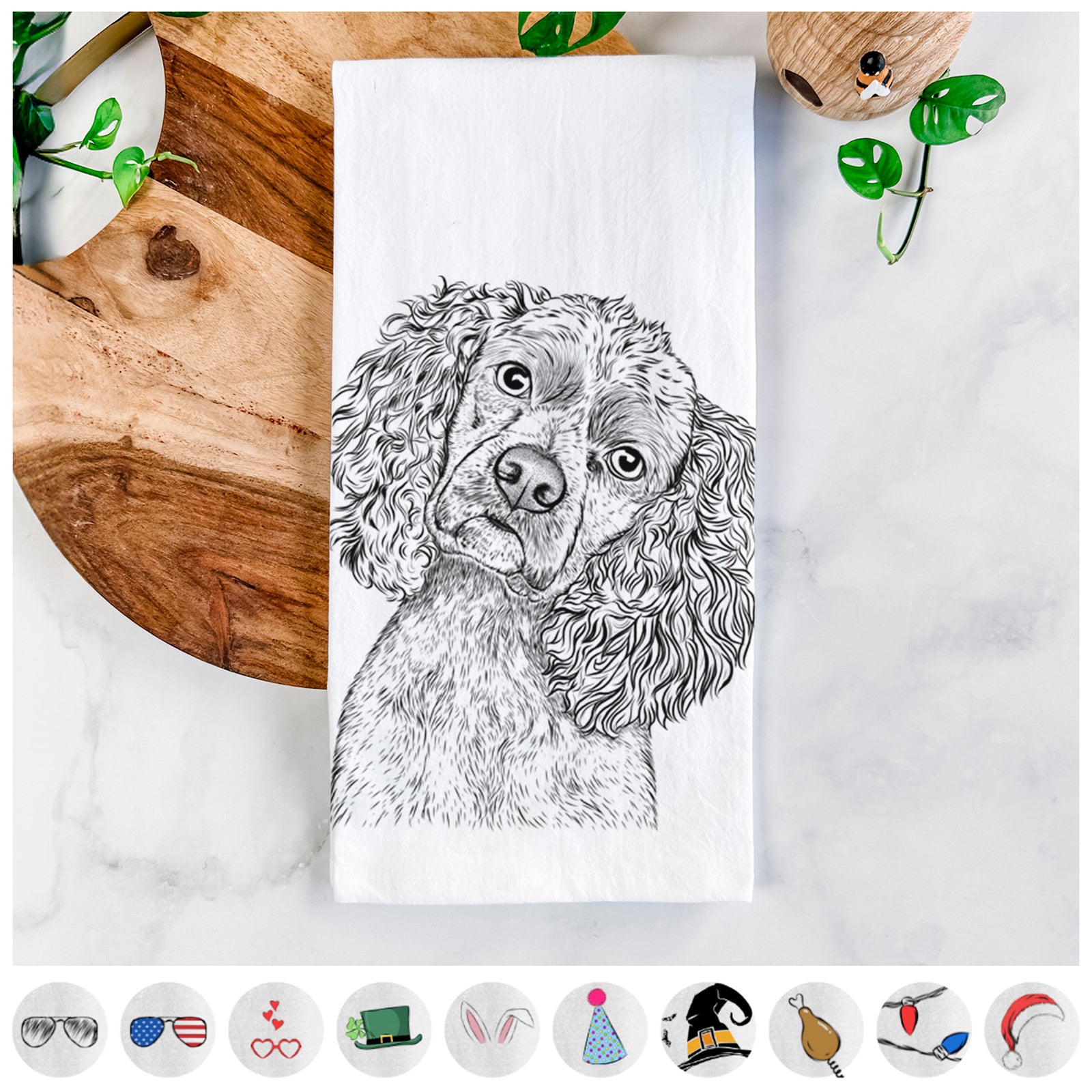 Sadie the Cocker Spaniel Tea Towel