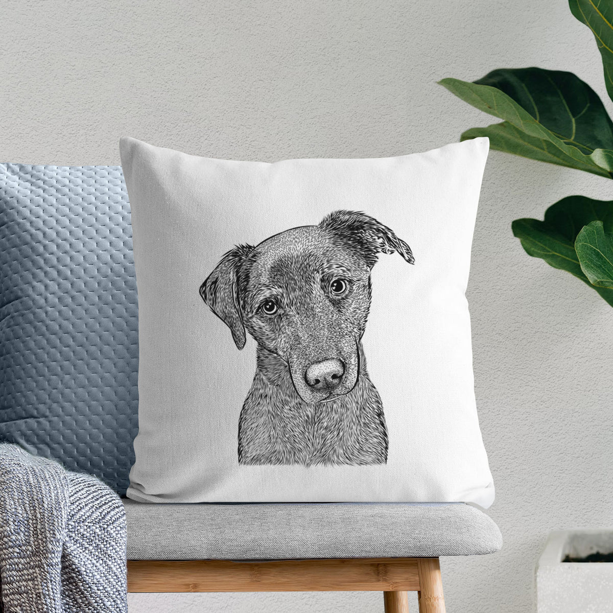 Sadie the Whipador - Throw Pillow Cover