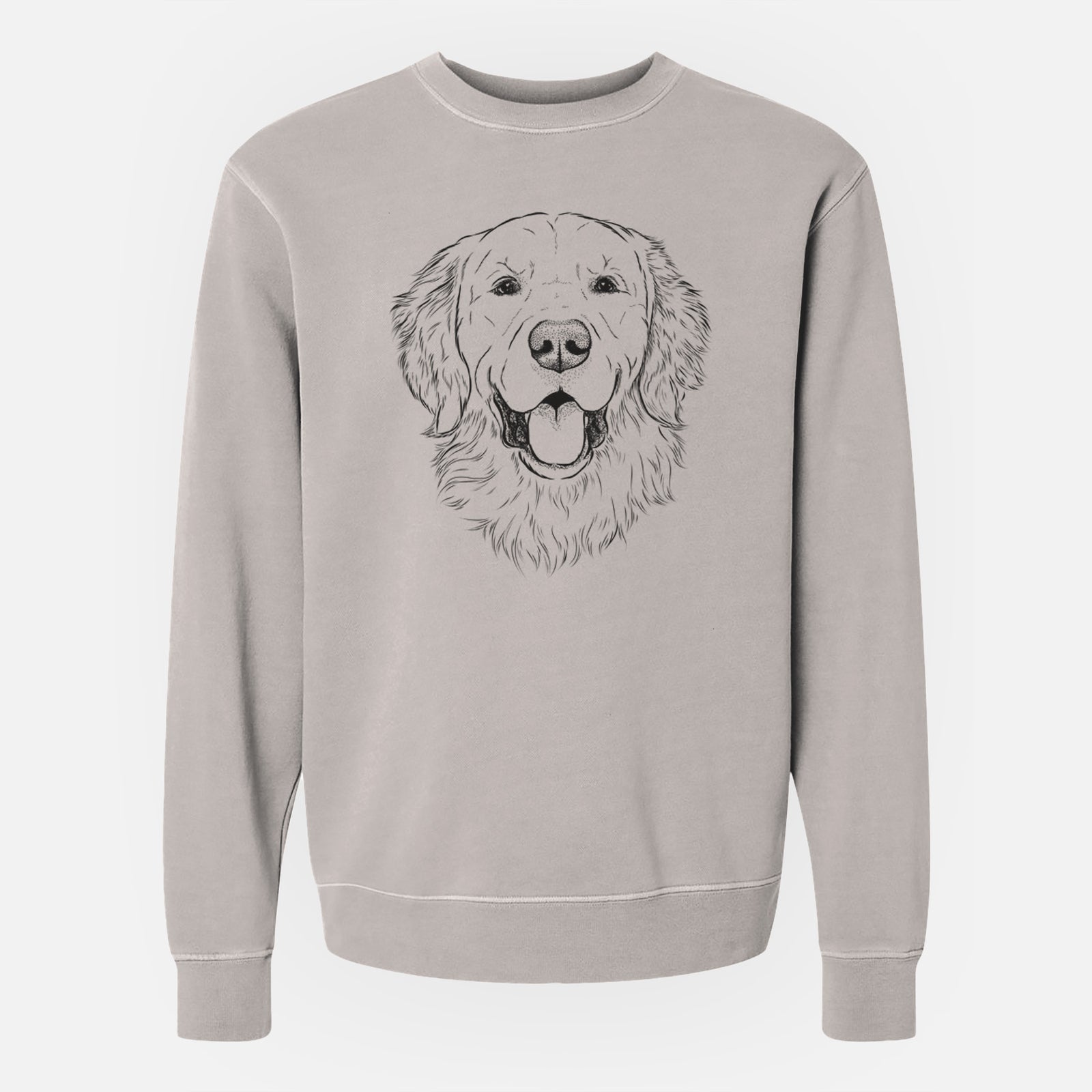 Bare Sam the Golden Retriever - Unisex Pigment Dyed Crew Sweatshirt