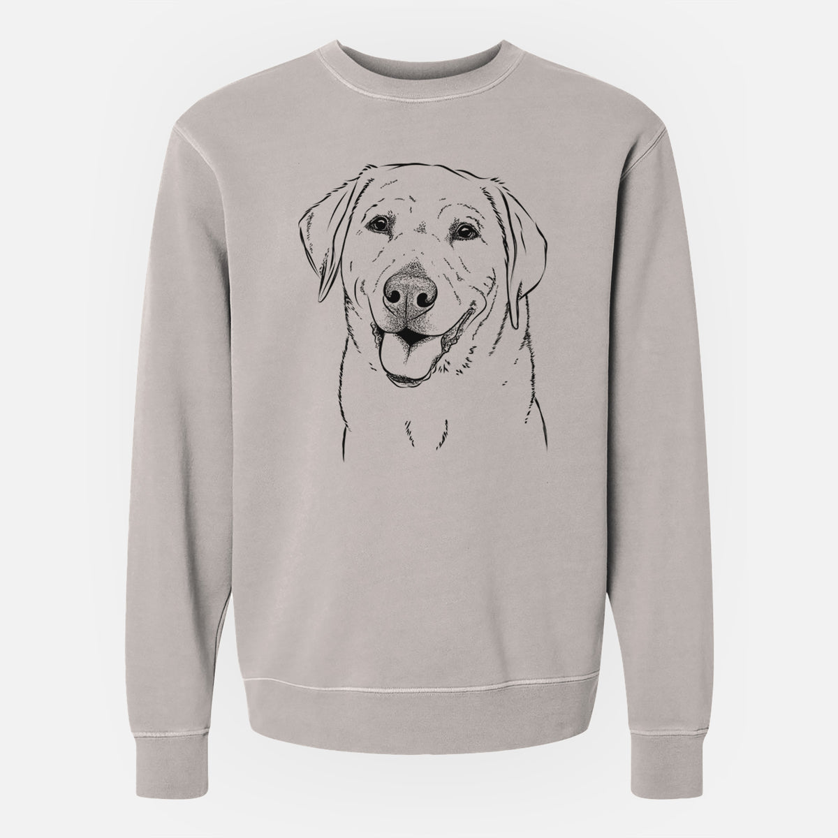 Bare Sanford the Labrador Retriever - Unisex Pigment Dyed Crew Sweatshirt