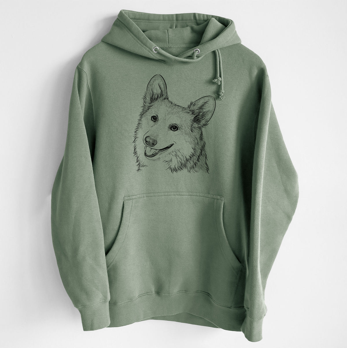 Scout the Pembroke Welsh Corgi- Heavyweight Fleece Hoodie
