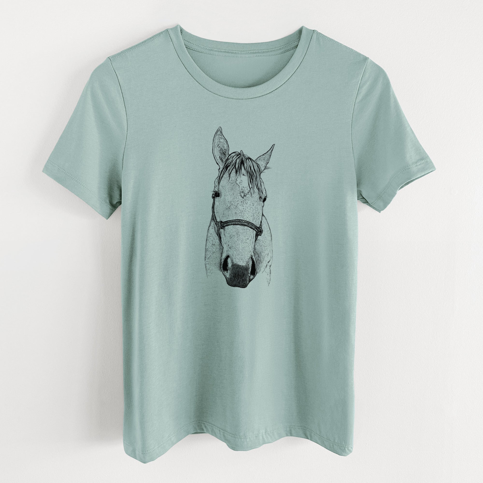 Bare SeaBee the Quarter Horse - Women's Lightweight Relaxed Fit 100% Cotton Crewneck
