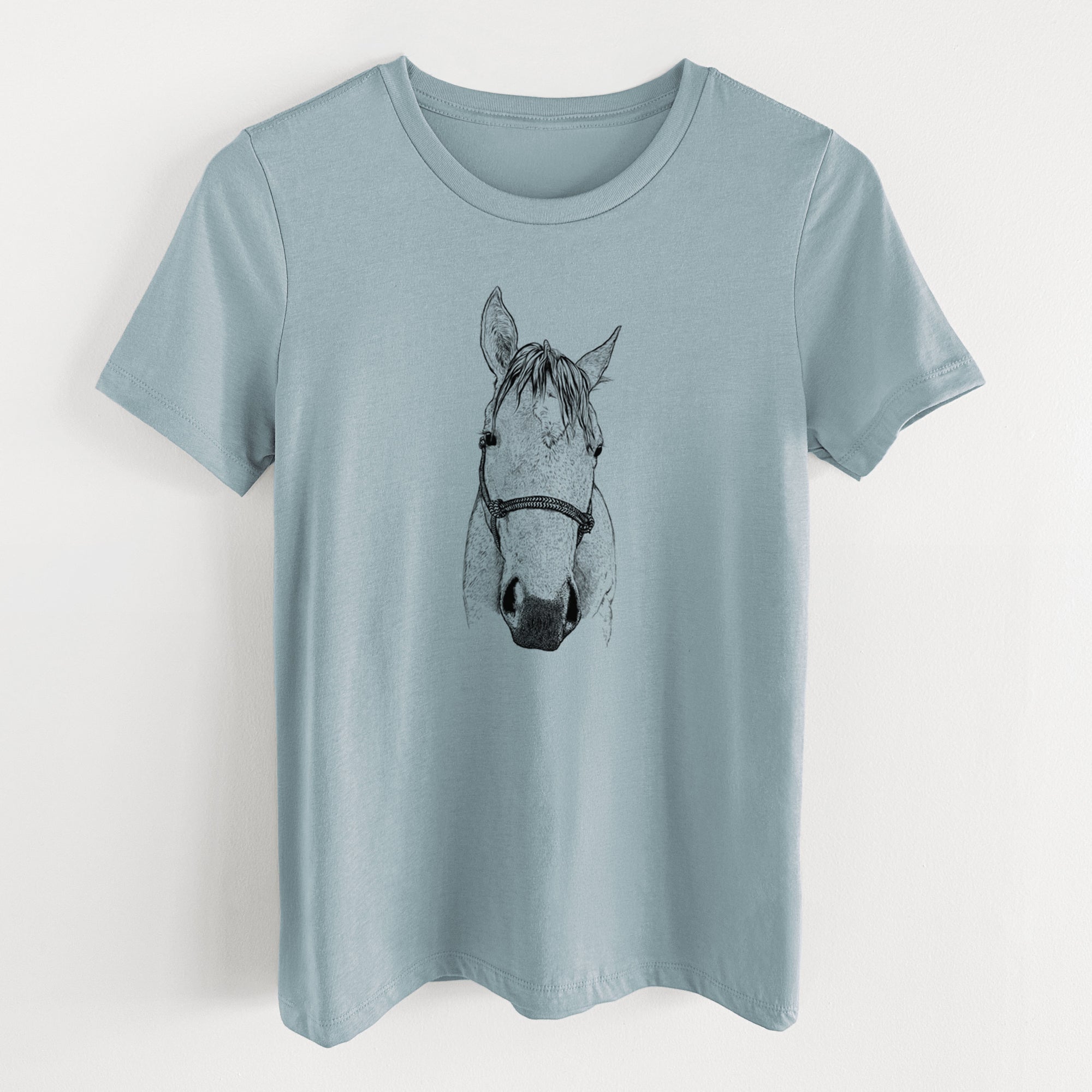 Bare SeaBee the Quarter Horse - Women's Lightweight Relaxed Fit 100% Cotton Crewneck