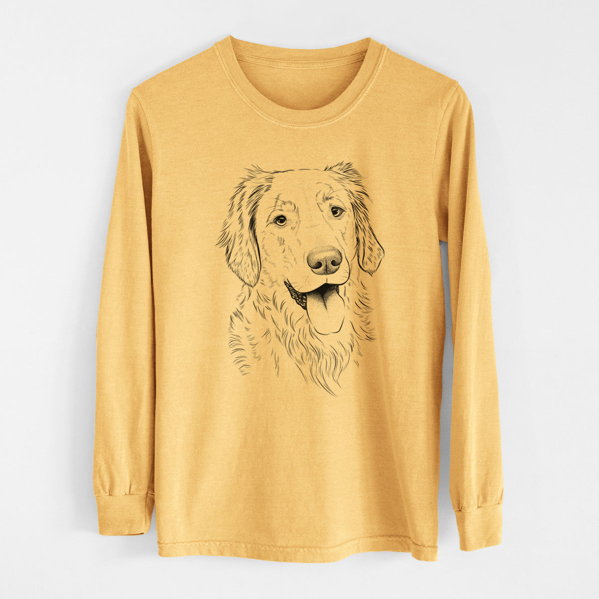Bare Semba the Golden Retriever - Heavyweight 100% Cotton Long Sleeve