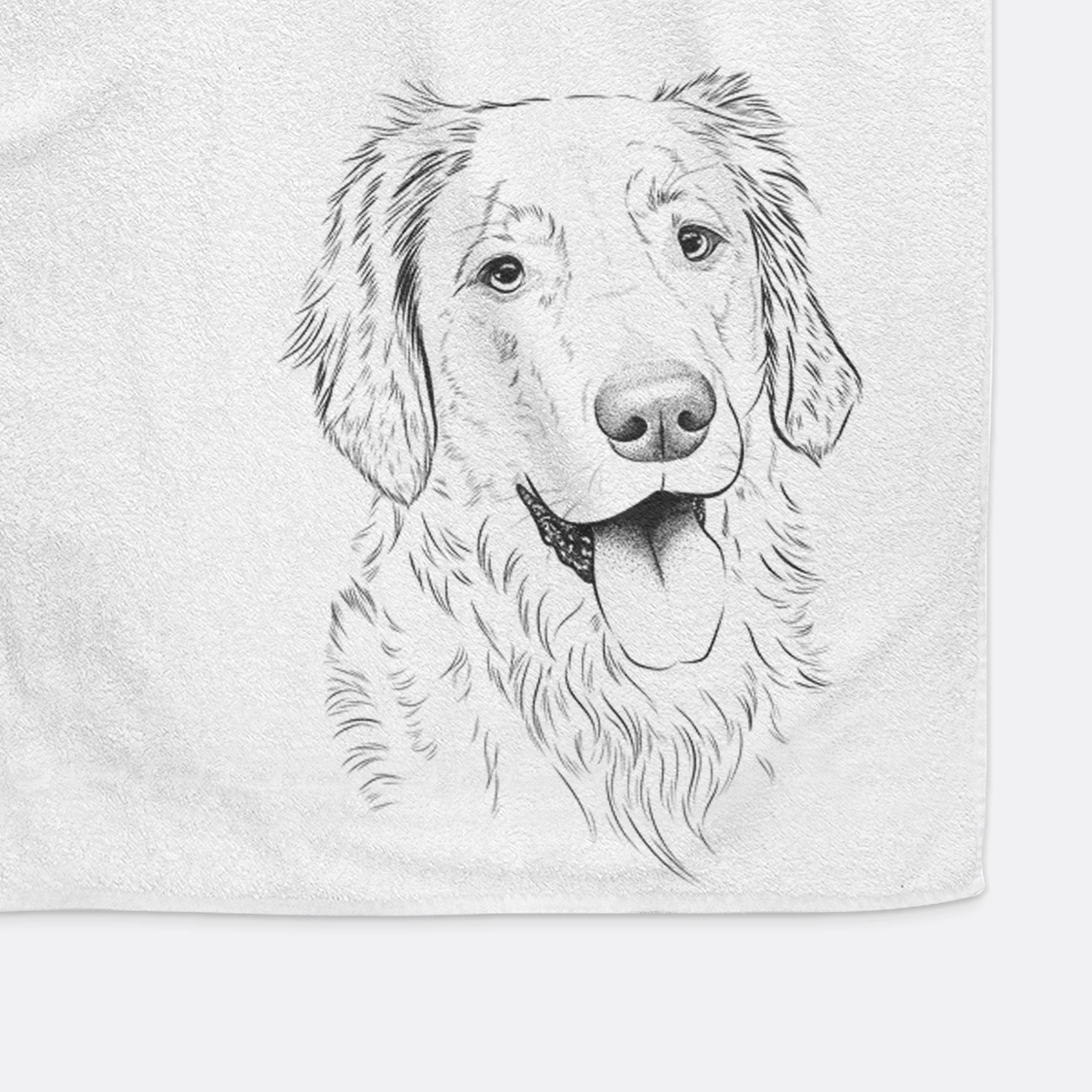 Semba the Golden Retriever Decorative Hand Towel