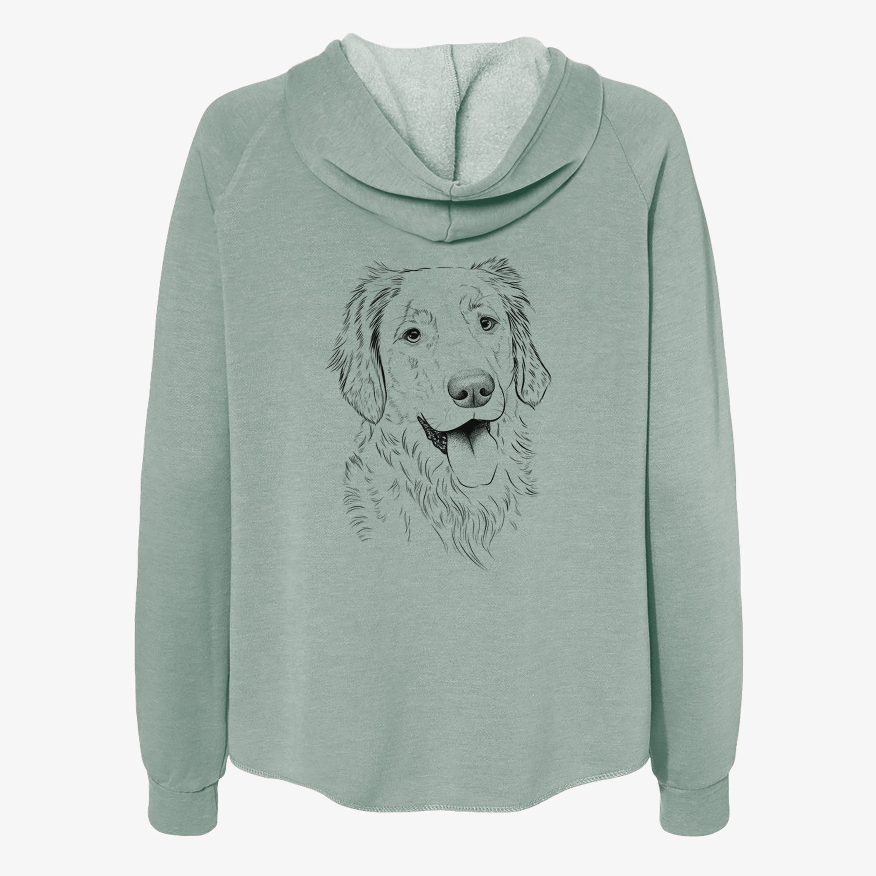 Semba the Golden Retriever - Women's Cali Wave Zip-Up Sweatshirt