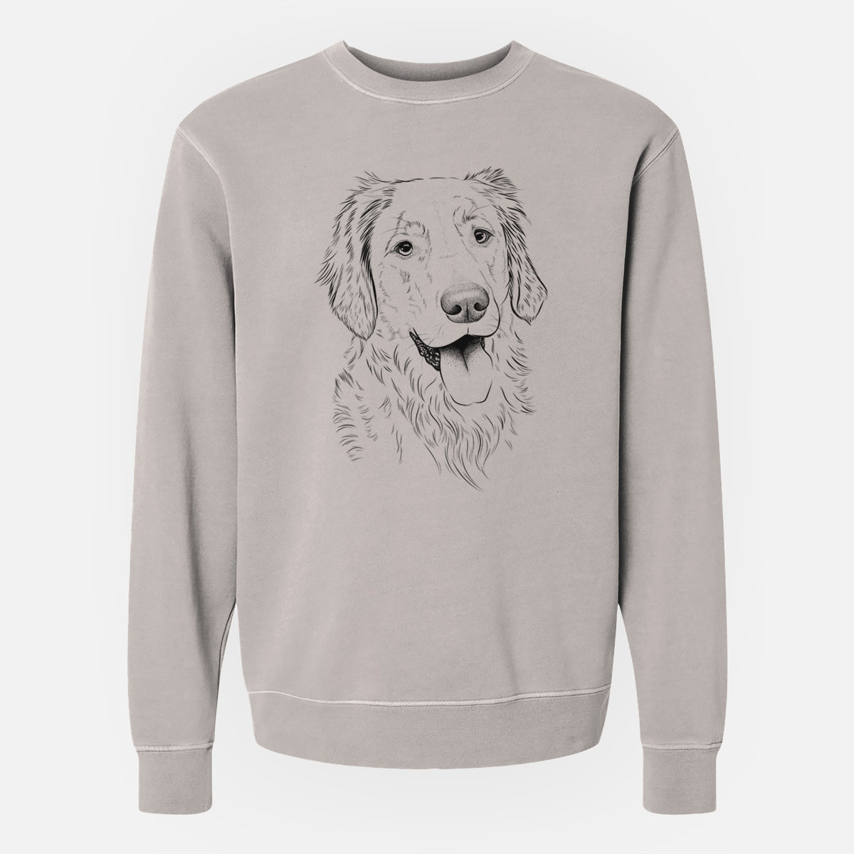 Bare Semba the Golden Retriever - Unisex Pigment Dyed Crew Sweatshirt