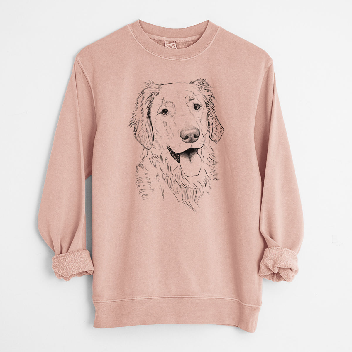 Bare Semba the Golden Retriever - Unisex Pigment Dyed Crew Sweatshirt