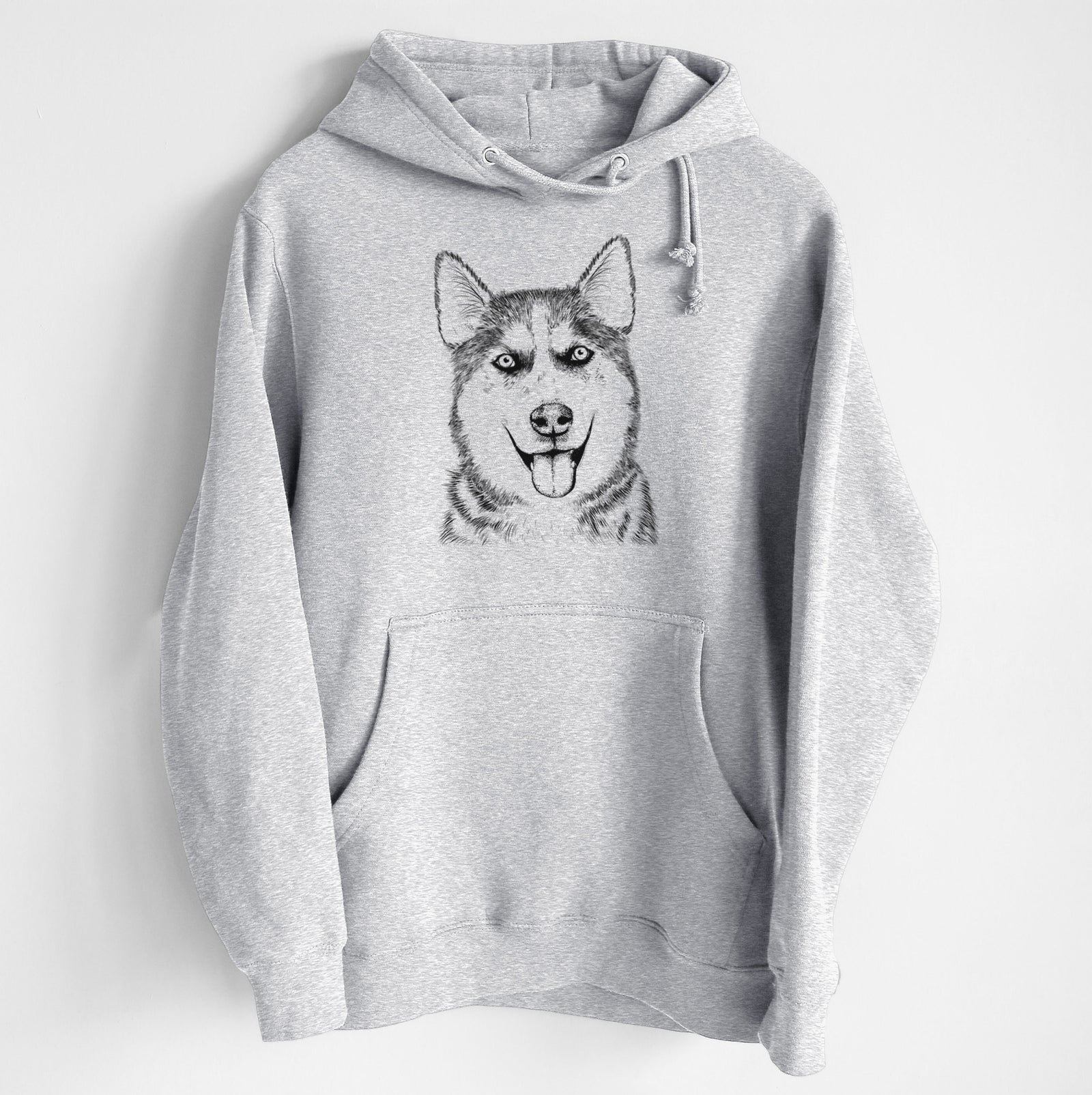Sesi the Siberian Husky- Heavyweight Fleece Hoodie