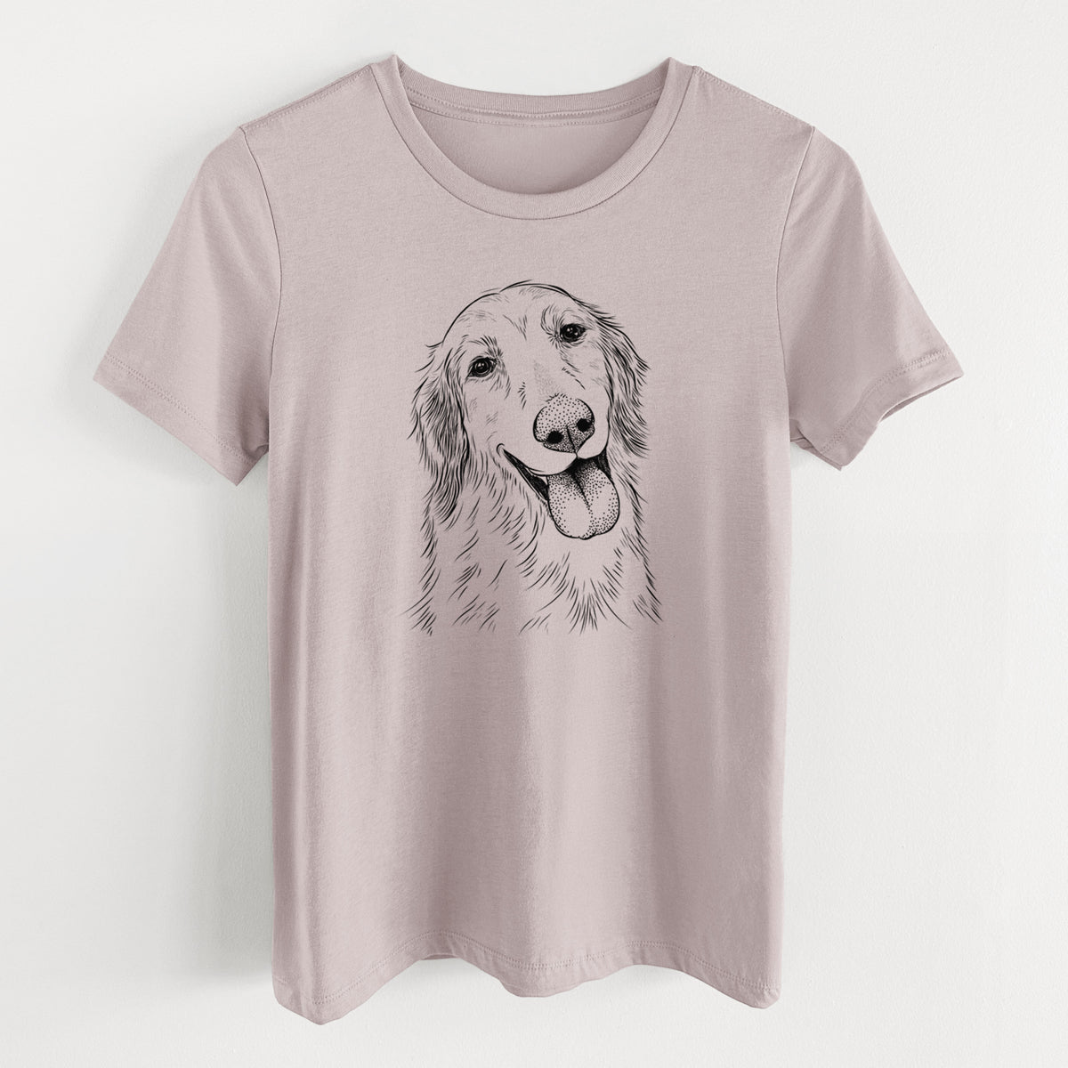 Bare Shelby the Golden Retriever - Women's Lightweight Relaxed Fit 100% Cotton Crewneck