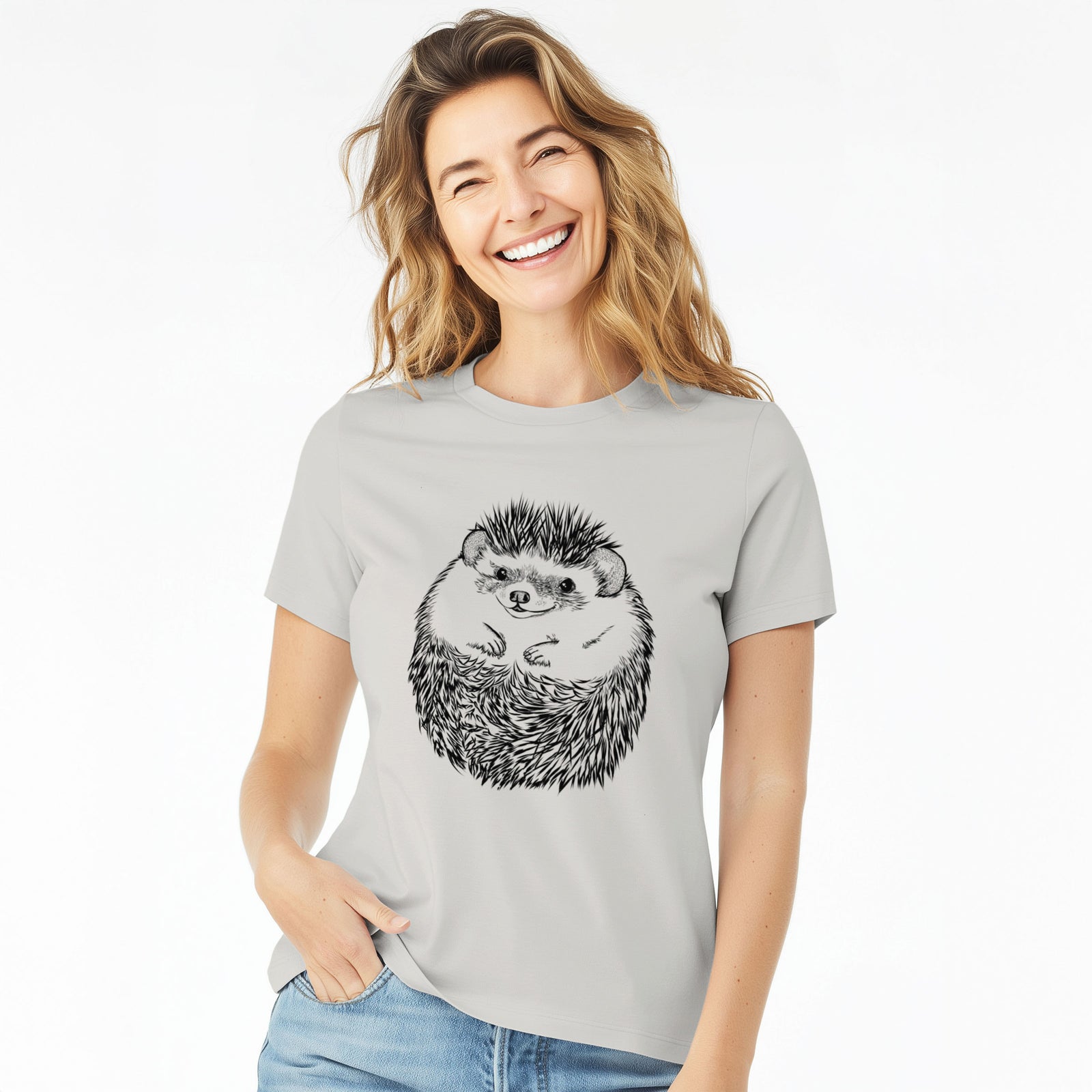 Bare Sid the Hedgehog - Women's Lightweight Relaxed Fit 100% Cotton Crewneck