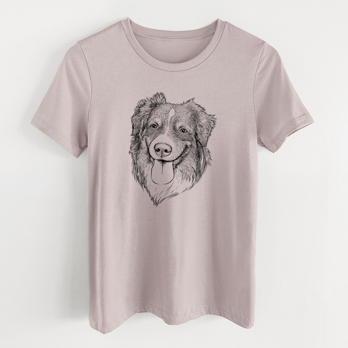 Bare Siena the Australian Shepherd - Women's Lightweight Relaxed Fit 100% Cotton Crewneck