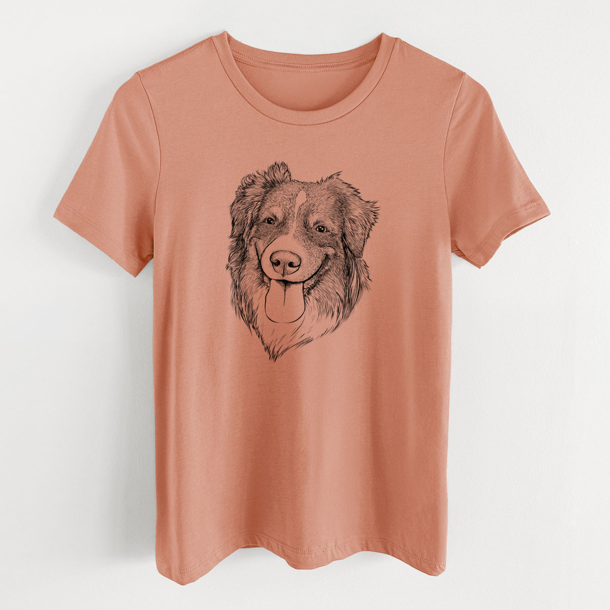 Bare Siena the Australian Shepherd - Women's Lightweight Relaxed Fit 100% Cotton Crewneck