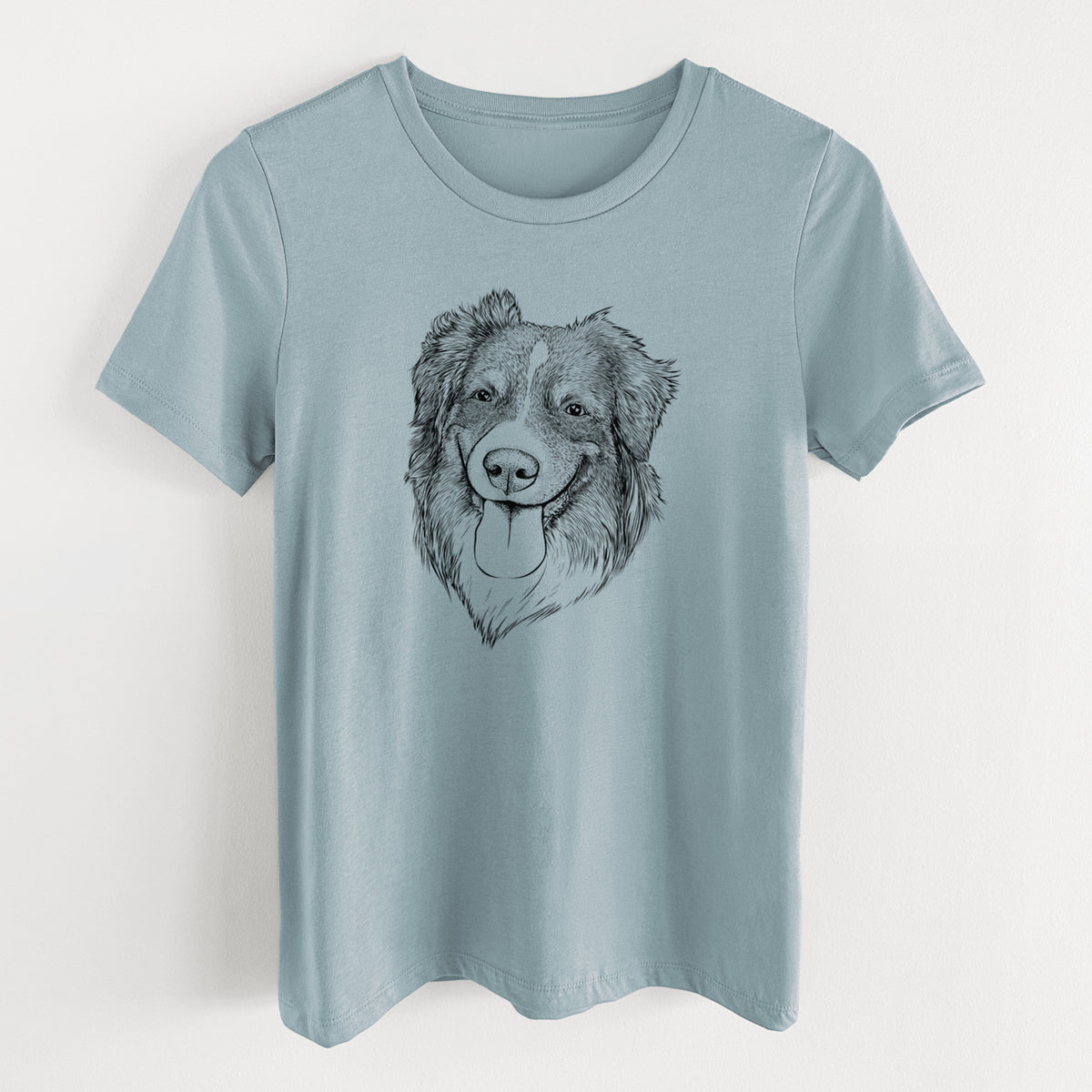 Bare Siena the Australian Shepherd - Women's Lightweight Relaxed Fit 100% Cotton Crewneck