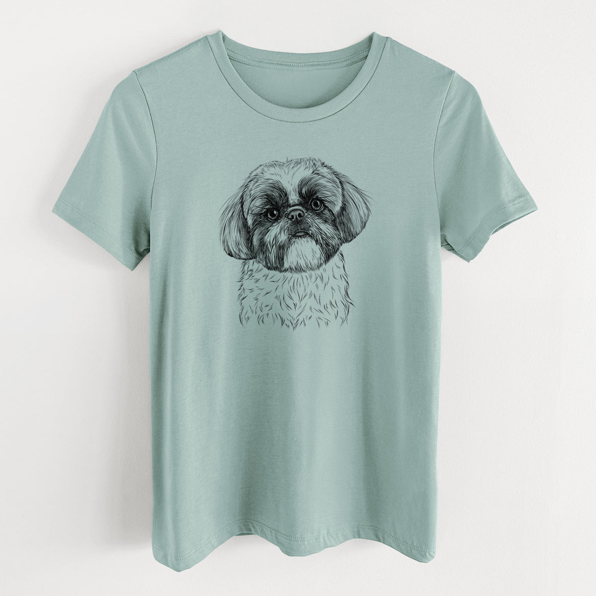 Bare Simon the Shih Tzu - Women's Lightweight Relaxed Fit 100% Cotton Crewneck