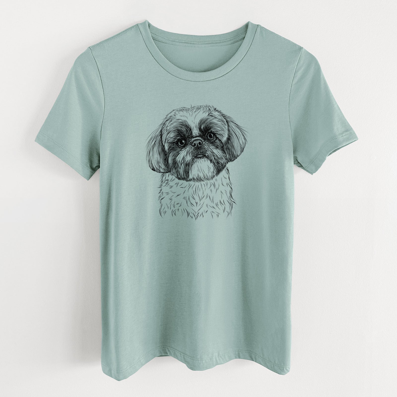 Bare Simon the Shih Tzu - Women's Lightweight Relaxed Fit 100% Cotton Crewneck