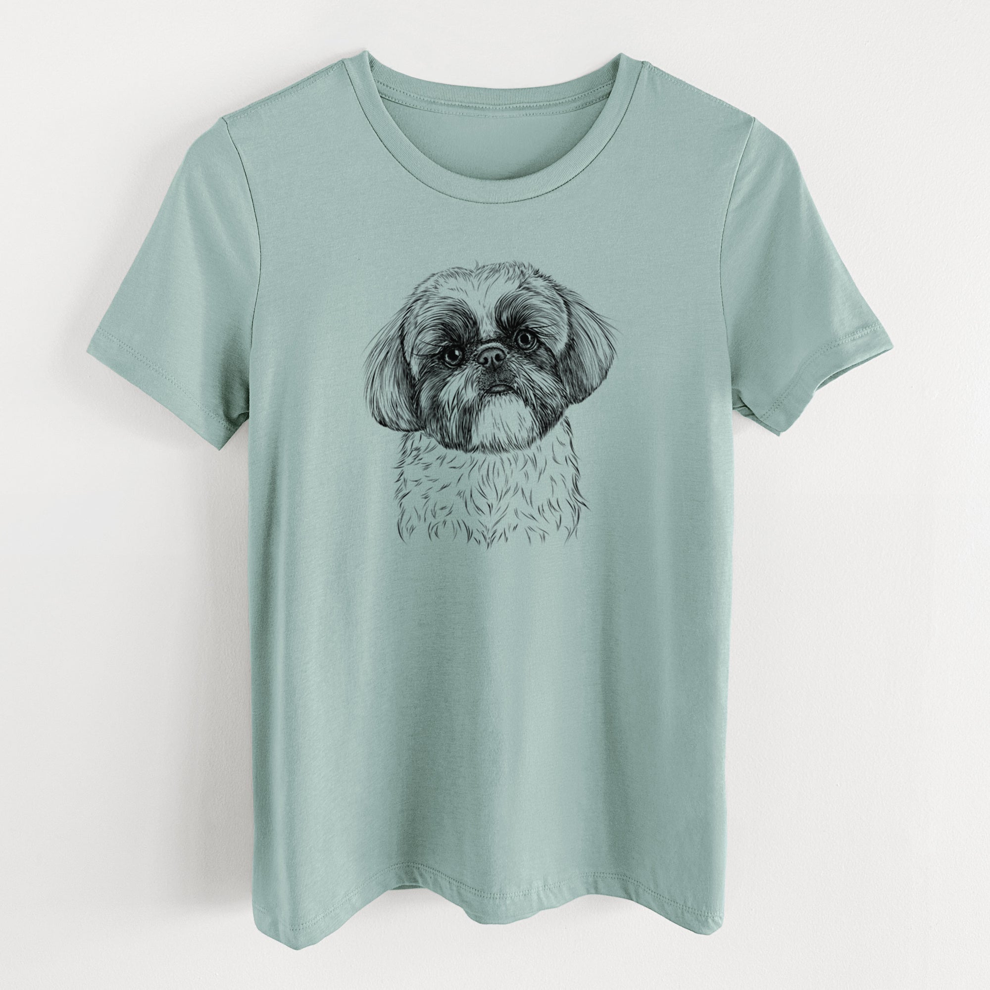 Bare Simon the Shih Tzu - Women's Lightweight Relaxed Fit 100% Cotton Crewneck