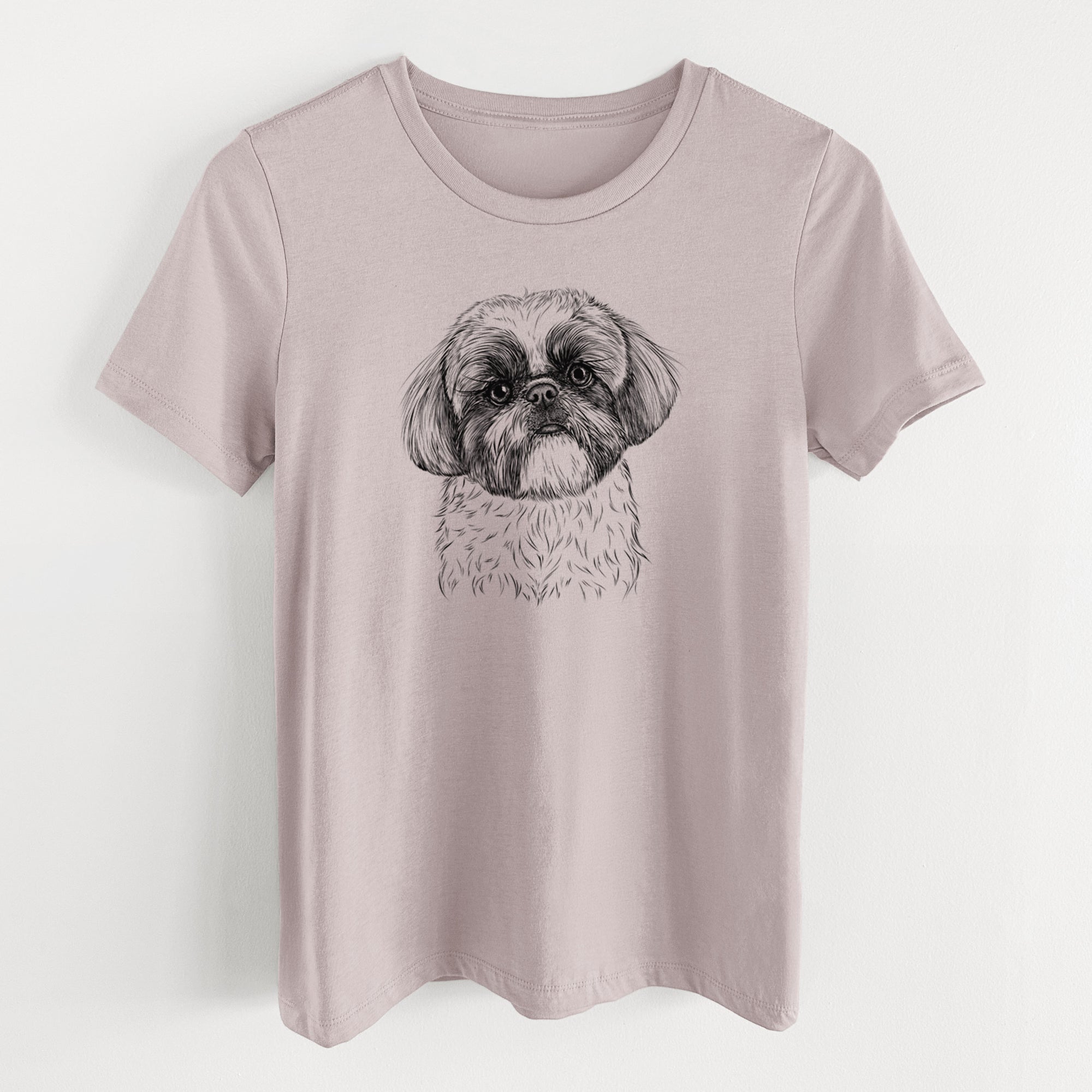 Bare Simon the Shih Tzu - Women's Lightweight Relaxed Fit 100% Cotton Crewneck