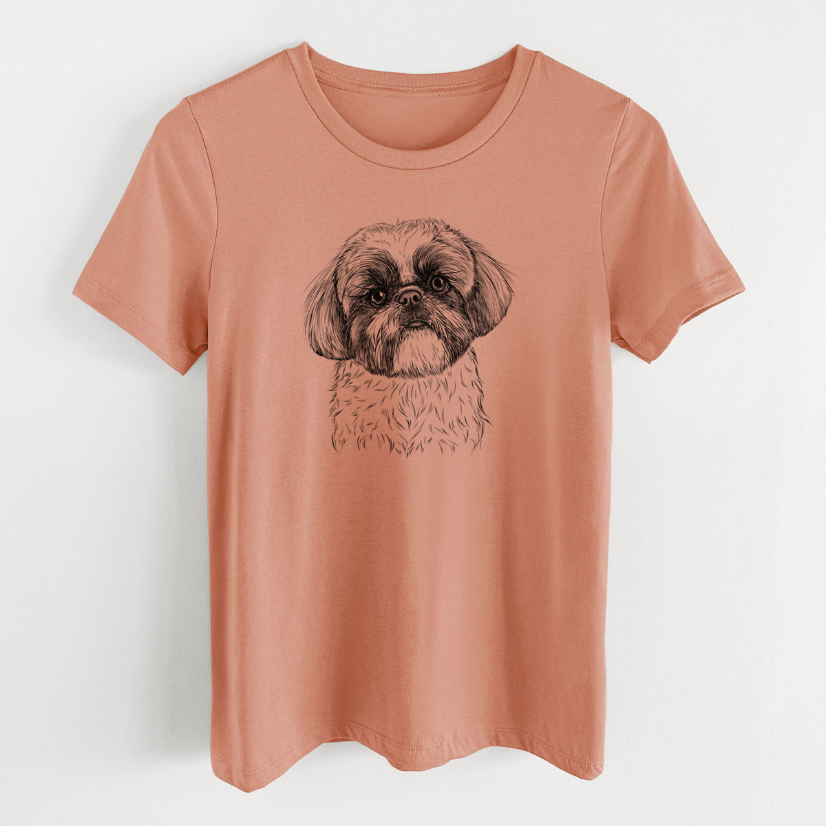 Bare Simon the Shih Tzu - Women's Lightweight Relaxed Fit 100% Cotton Crewneck