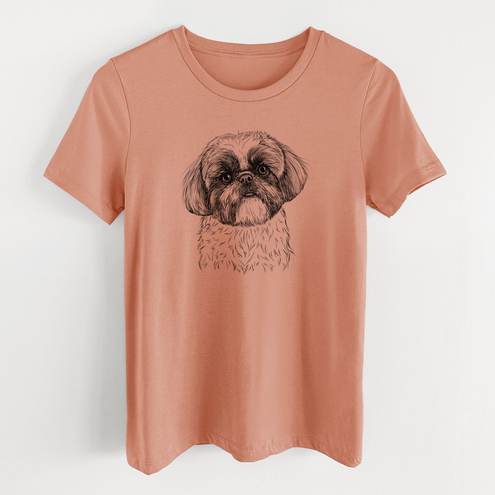 Bare Simon the Shih Tzu - Women's Lightweight Relaxed Fit 100% Cotton Crewneck