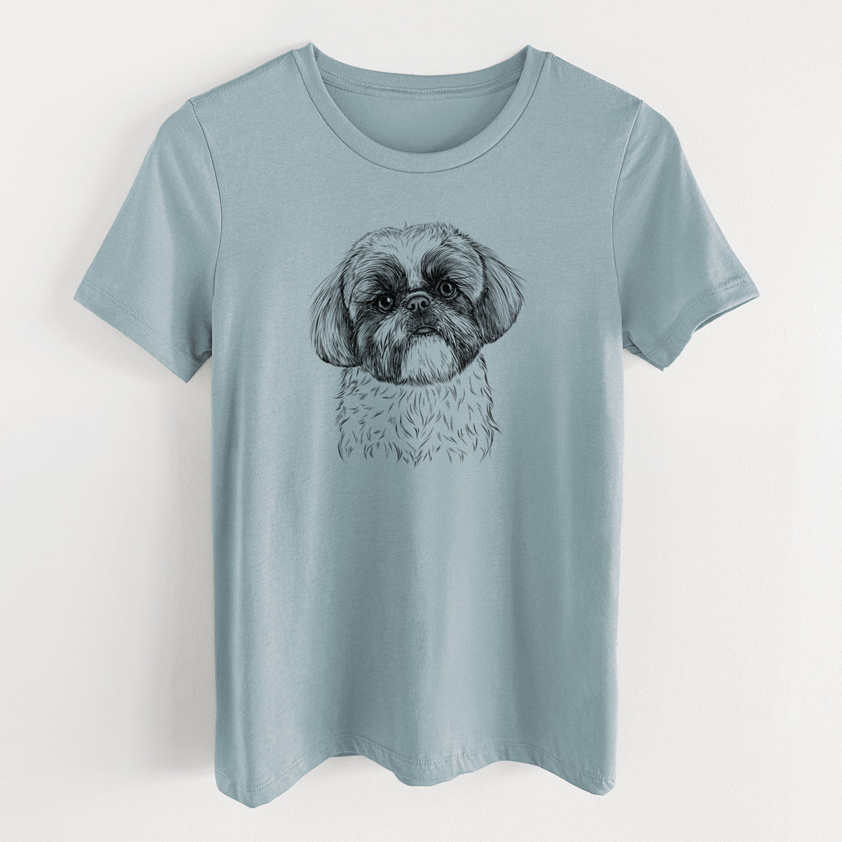 Bare Simon the Shih Tzu - Women's Lightweight Relaxed Fit 100% Cotton Crewneck