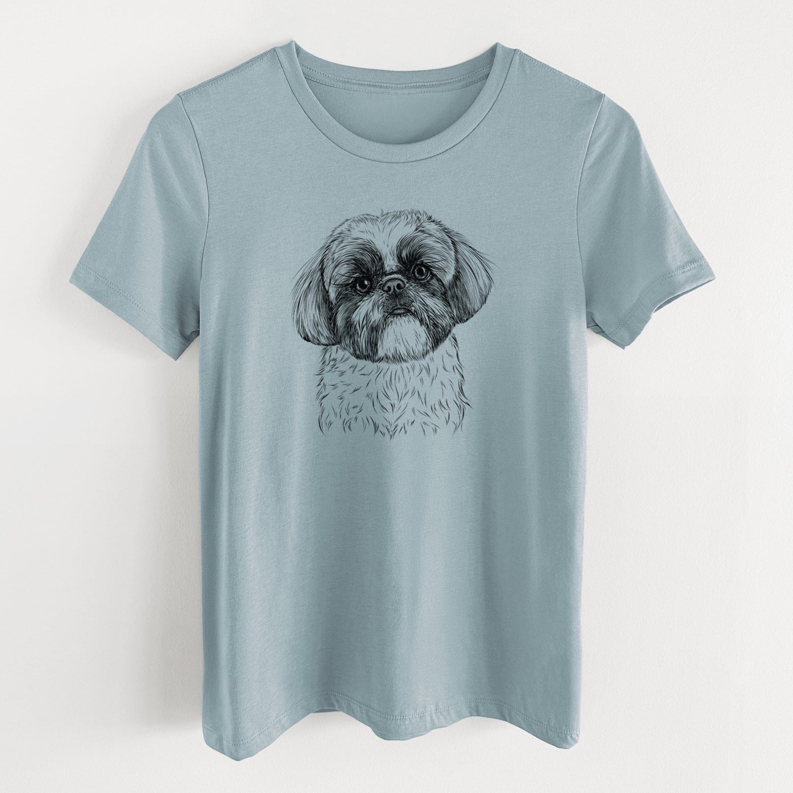 Bare Simon the Shih Tzu - Women's Lightweight Relaxed Fit 100% Cotton Crewneck