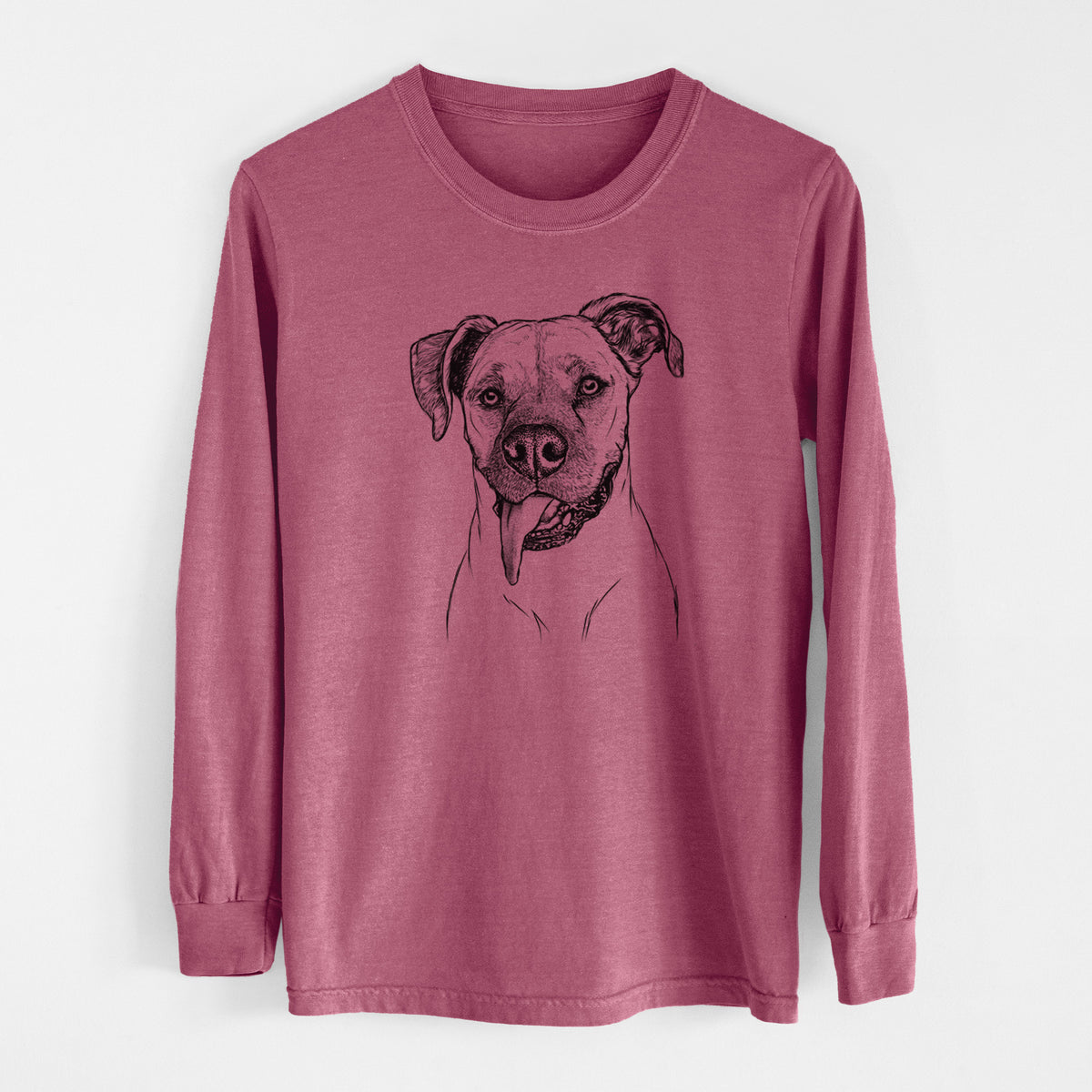 Bare Sir Jake the Boxer - Men's Heavyweight 100% Cotton Long Sleeve