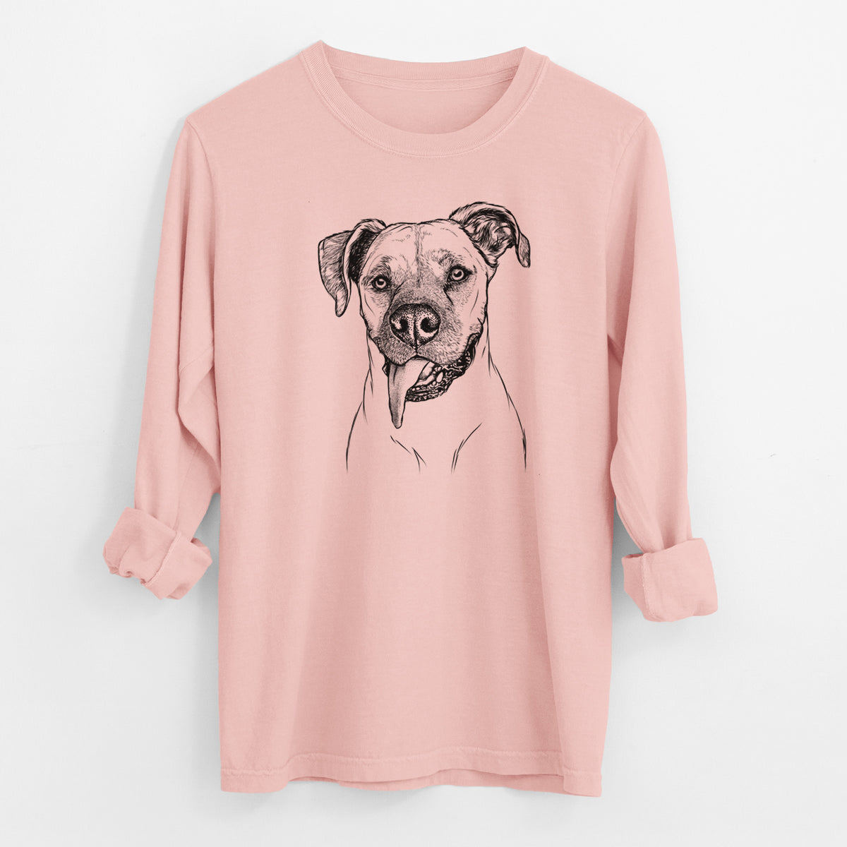 Bare Sir Jake the Boxer - Men's Heavyweight 100% Cotton Long Sleeve