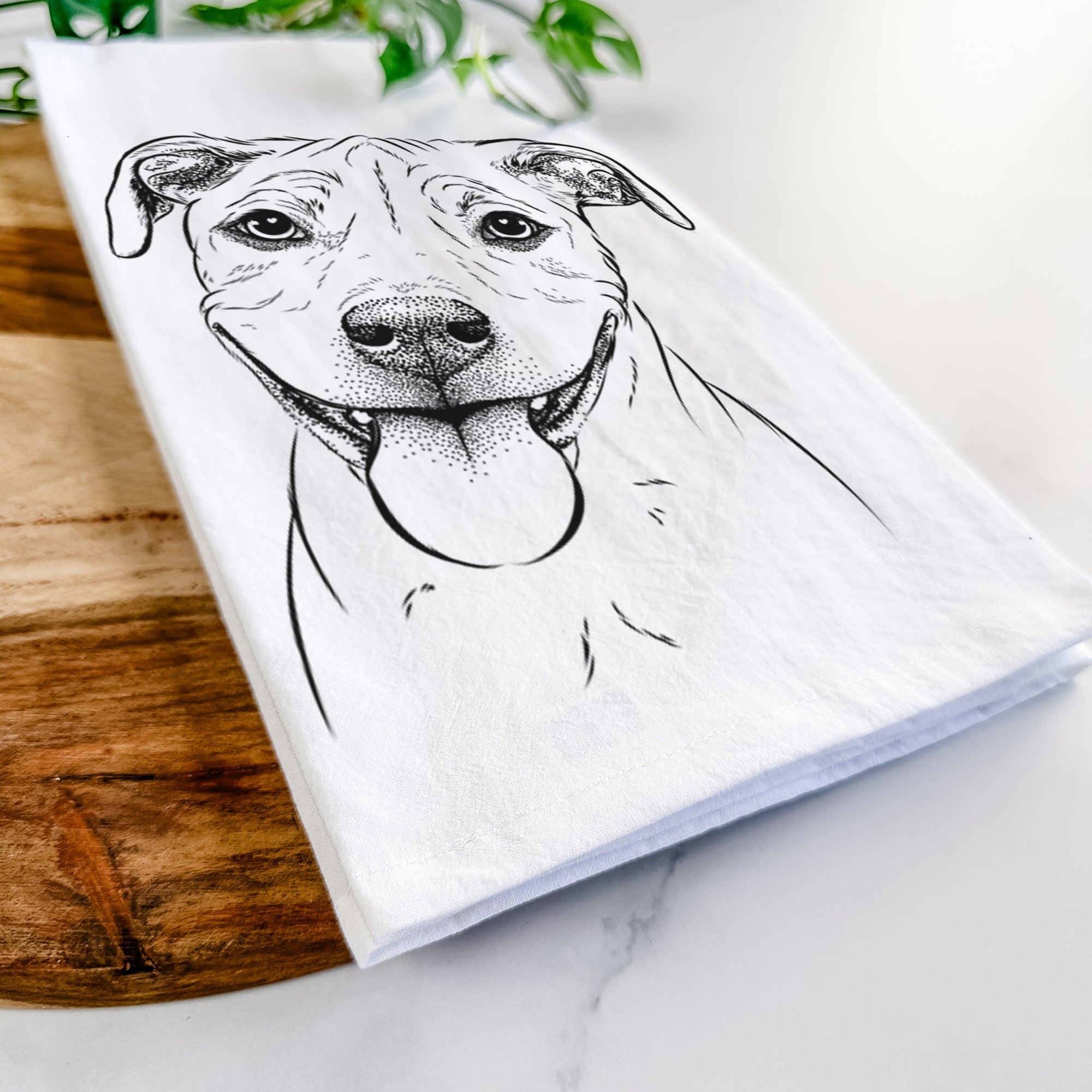 Skye the Pitweiler Tea Towel