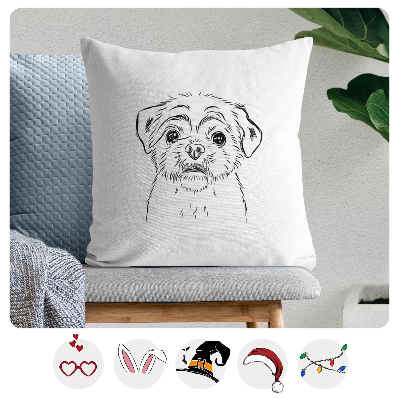 Smash the Shih Tzu - Throw Pillow Cover
