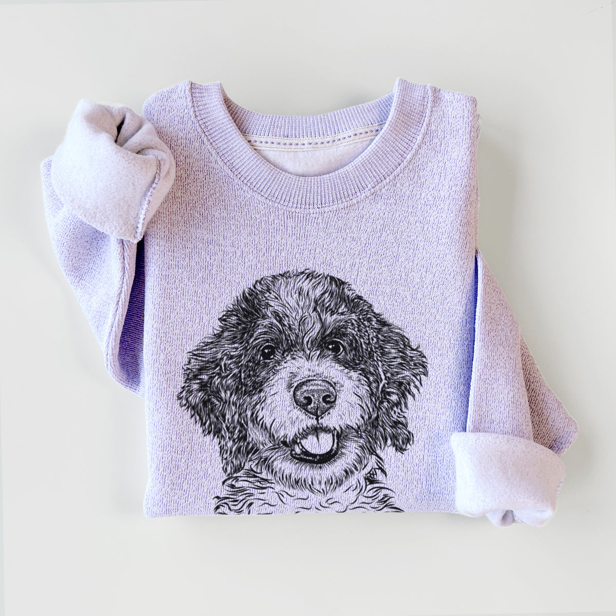 Smoky the Bernedoodle Puppy - Knit Sweatshirt