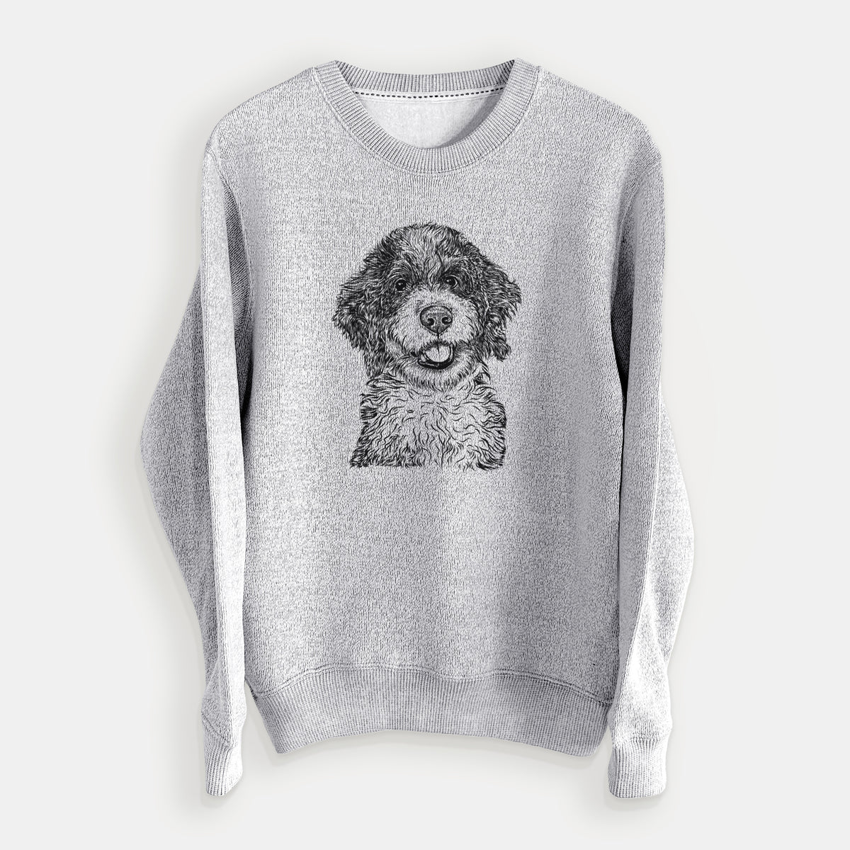Smoky the Bernedoodle Puppy - Knit Sweatshirt