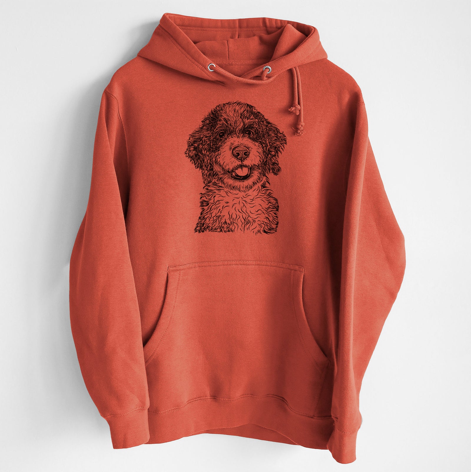 Smoky the Bernedoodle Puppy- Heavyweight Fleece Hoodie