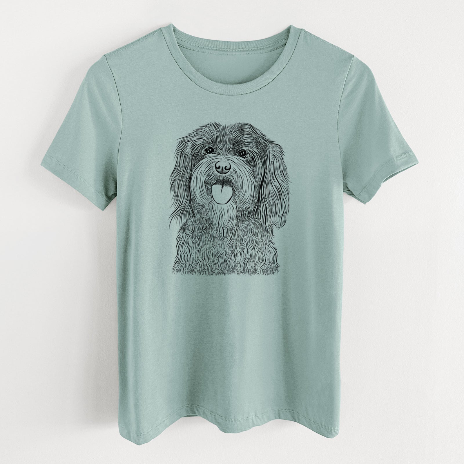 Bare Sophie the Havanese - Women's Lightweight Relaxed Fit 100% Cotton Crewneck