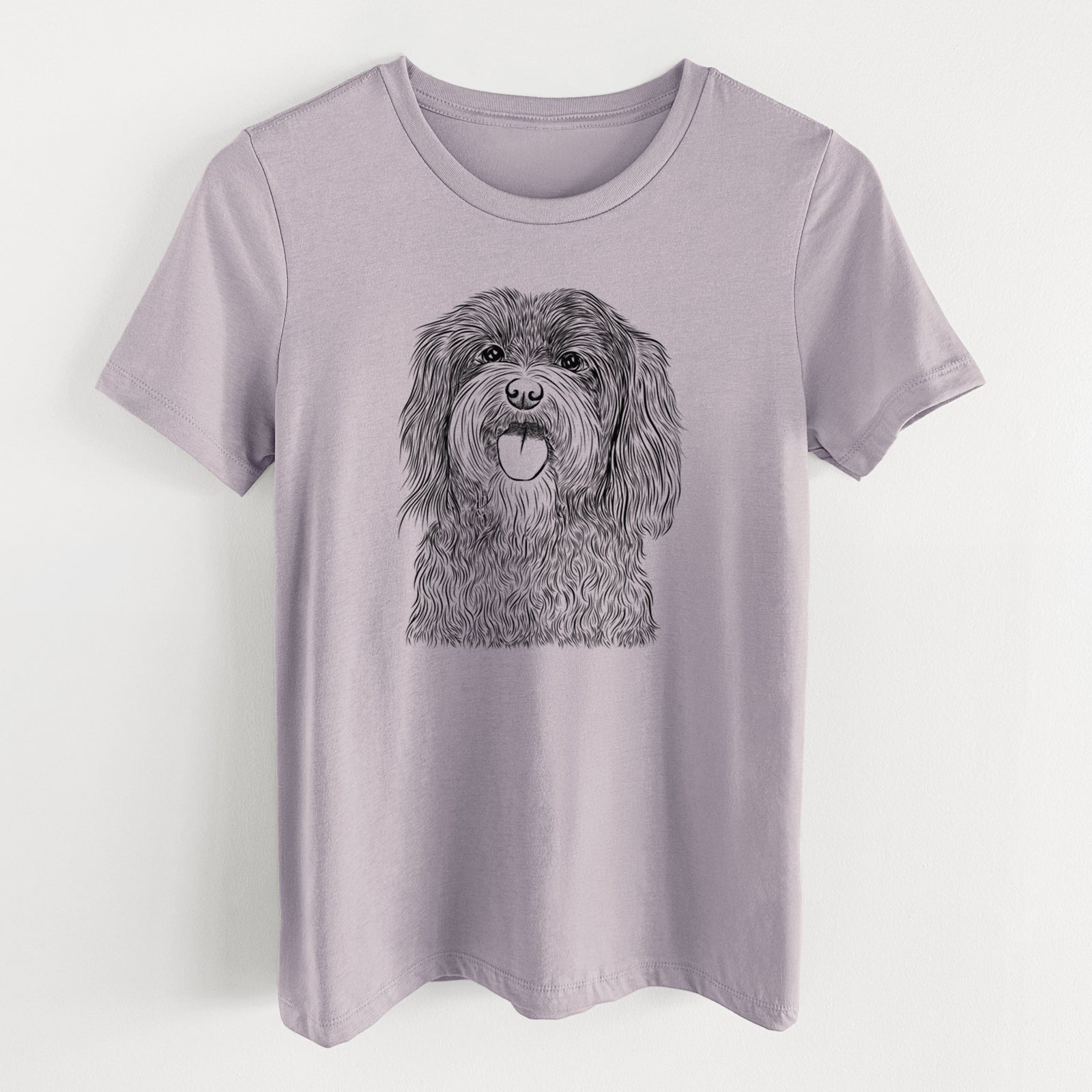 Bare Sophie the Havanese - Women's Lightweight Relaxed Fit 100% Cotton Crewneck