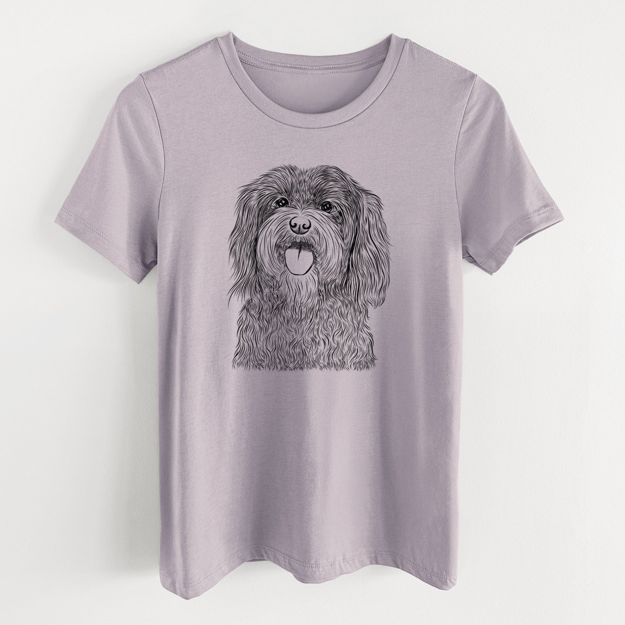Bare Sophie the Havanese - Women's Lightweight Relaxed Fit 100% Cotton Crewneck