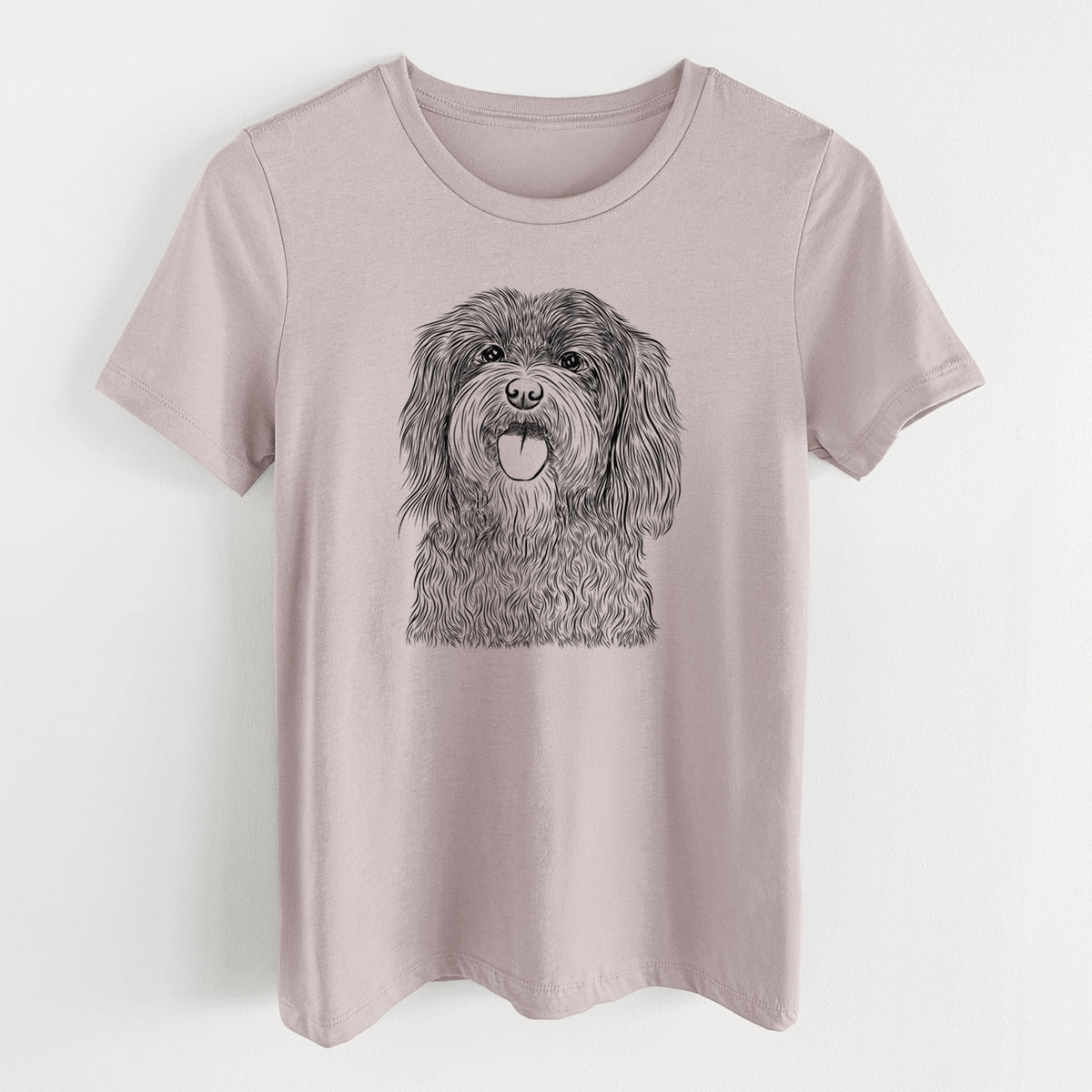 Bare Sophie the Havanese - Women's Lightweight Relaxed Fit 100% Cotton Crewneck