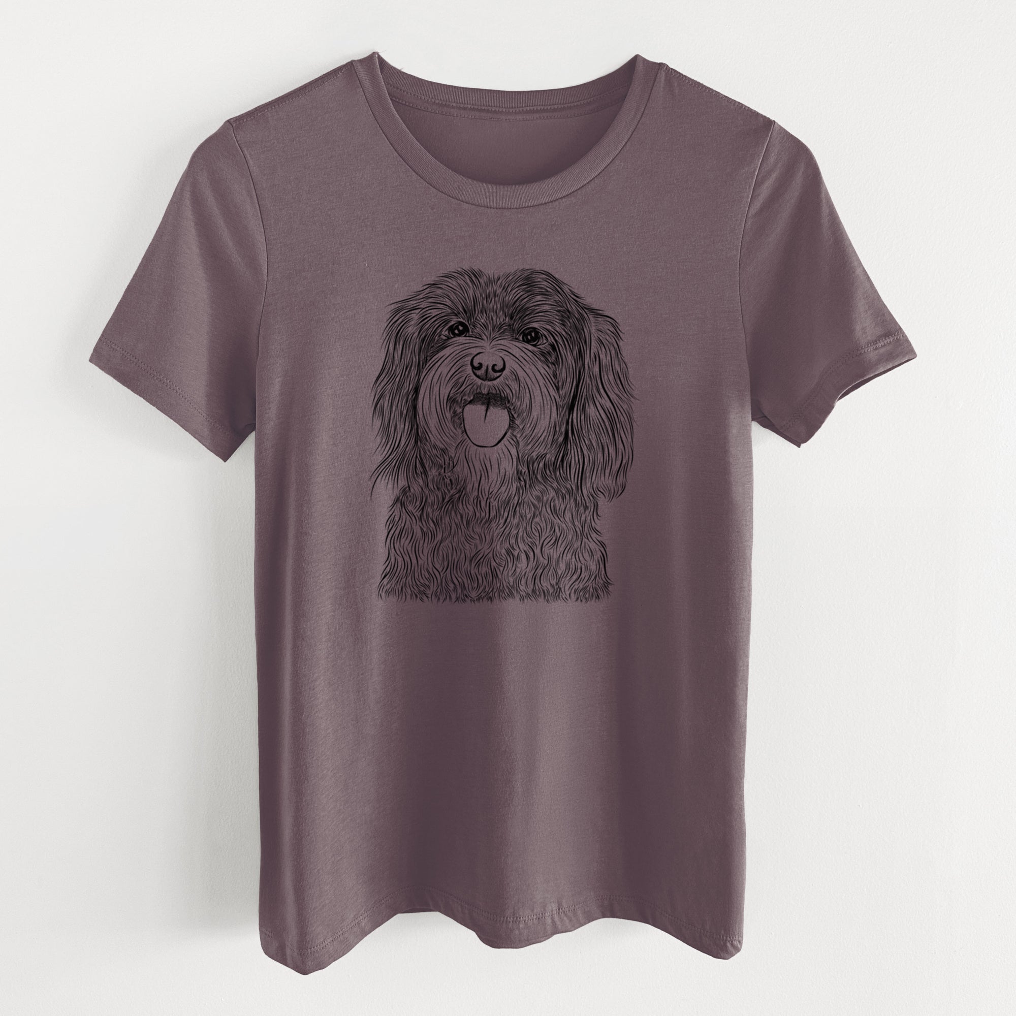 Bare Sophie the Havanese - Women's Lightweight Relaxed Fit 100% Cotton Crewneck