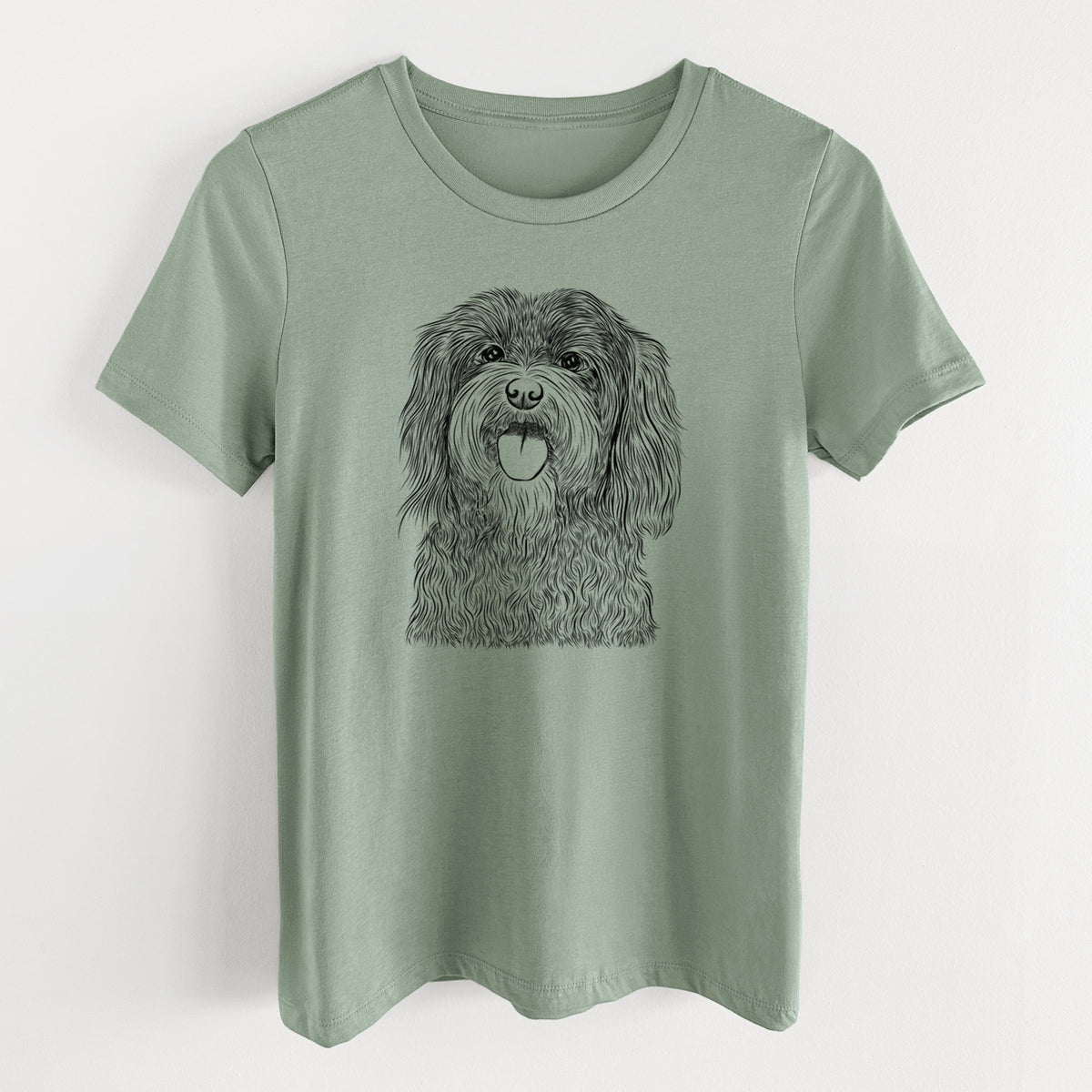 Bare Sophie the Havanese - Women's Lightweight Relaxed Fit 100% Cotton Crewneck