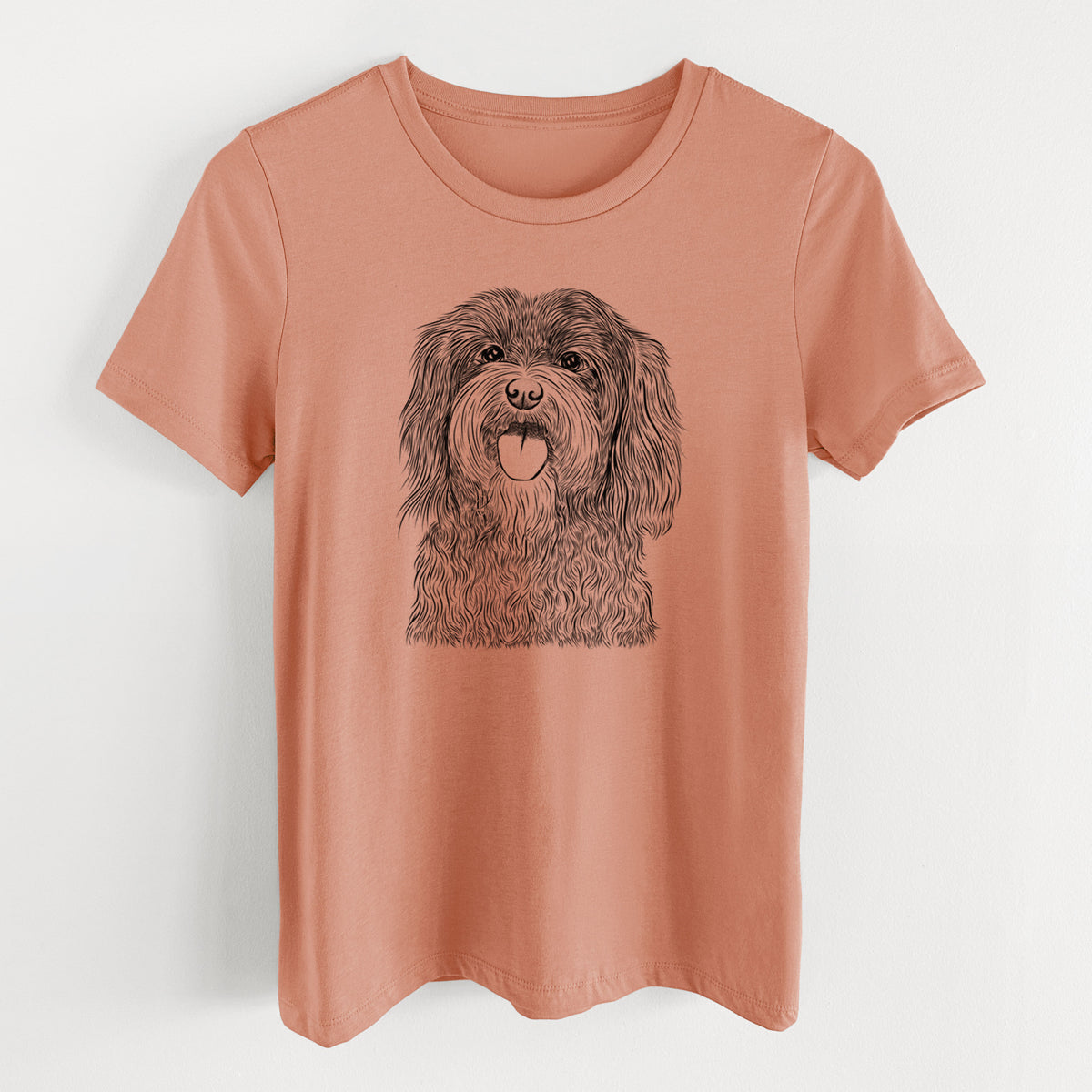 Bare Sophie the Havanese - Women's Lightweight Relaxed Fit 100% Cotton Crewneck