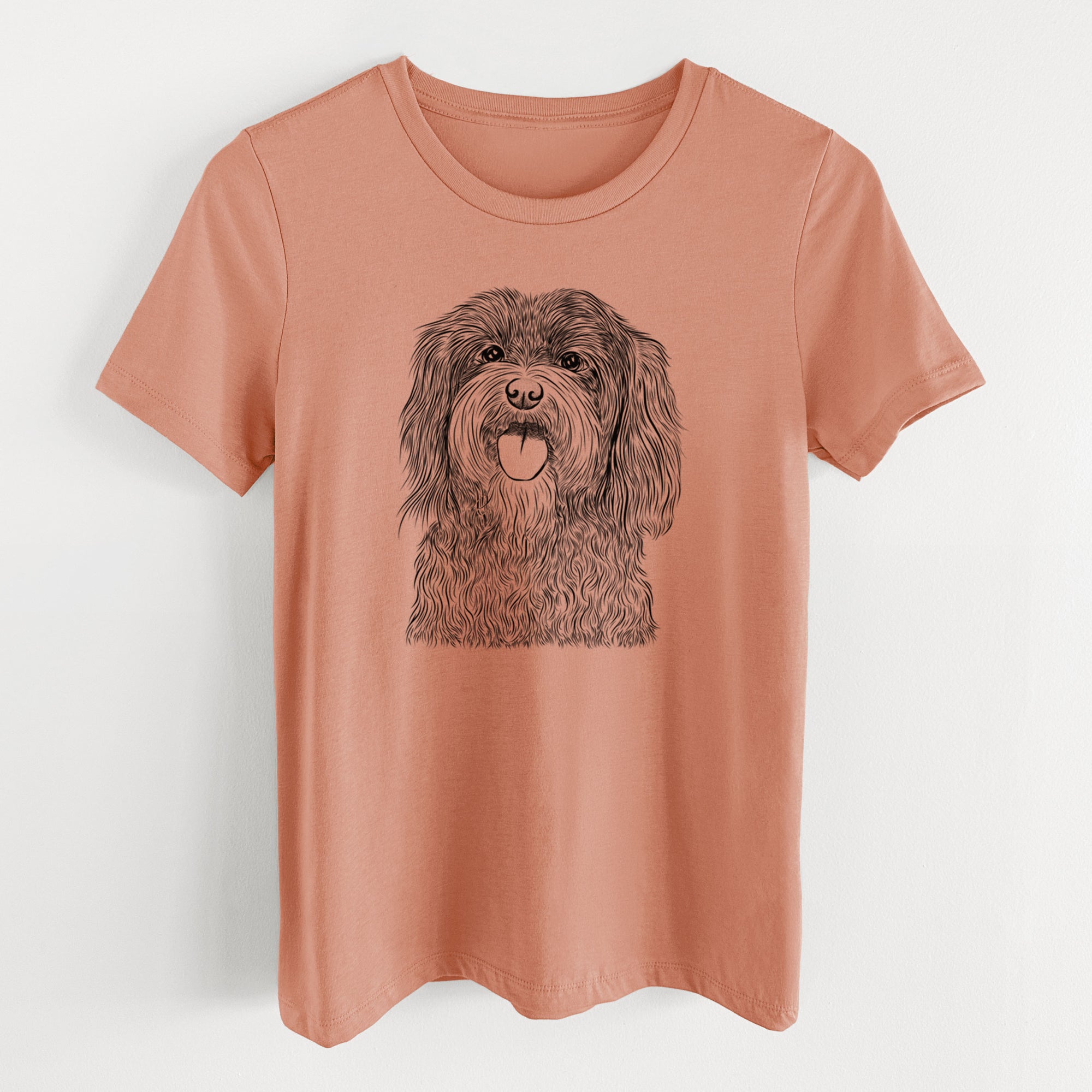 Bare Sophie the Havanese - Women's Lightweight Relaxed Fit 100% Cotton Crewneck